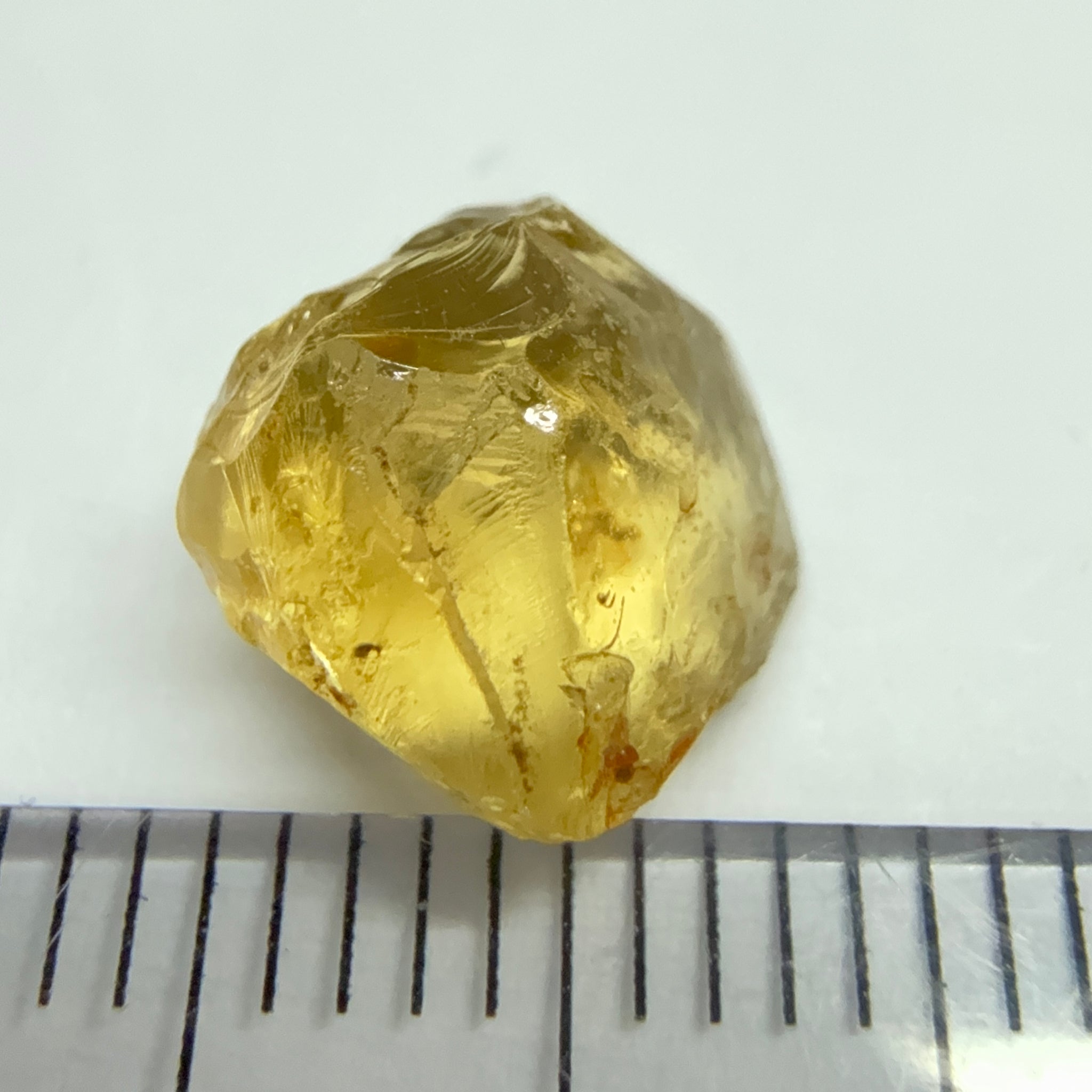 Yellow Tourmaline Crystal, 3.67ct, VVS-IF, Tanzania, Untreated Unheated. 8 x 8 x 6mm