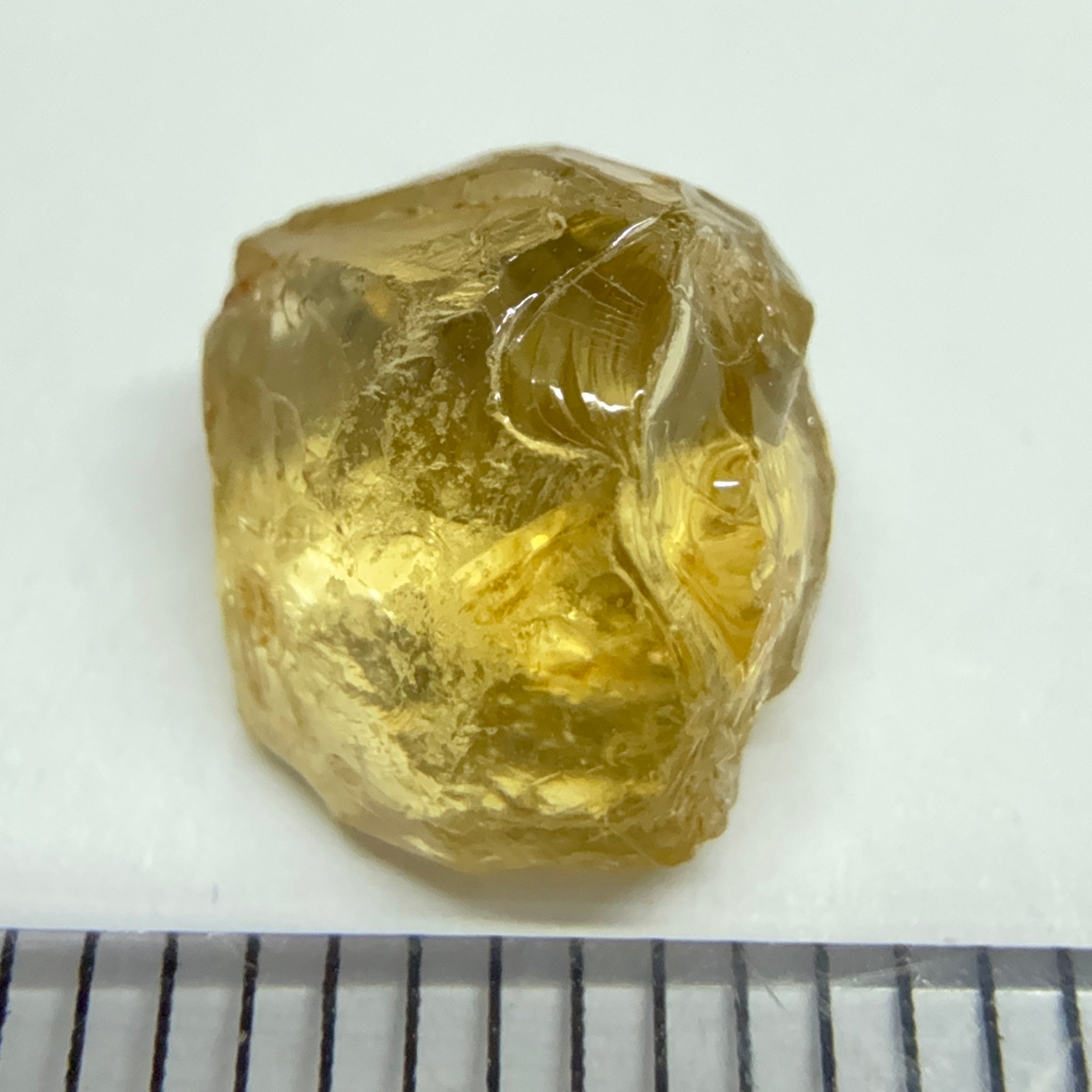 Yellow Tourmaline Crystal, 3.67ct, VVS-IF, Tanzania, Untreated Unheated. 8 x 8 x 6mm