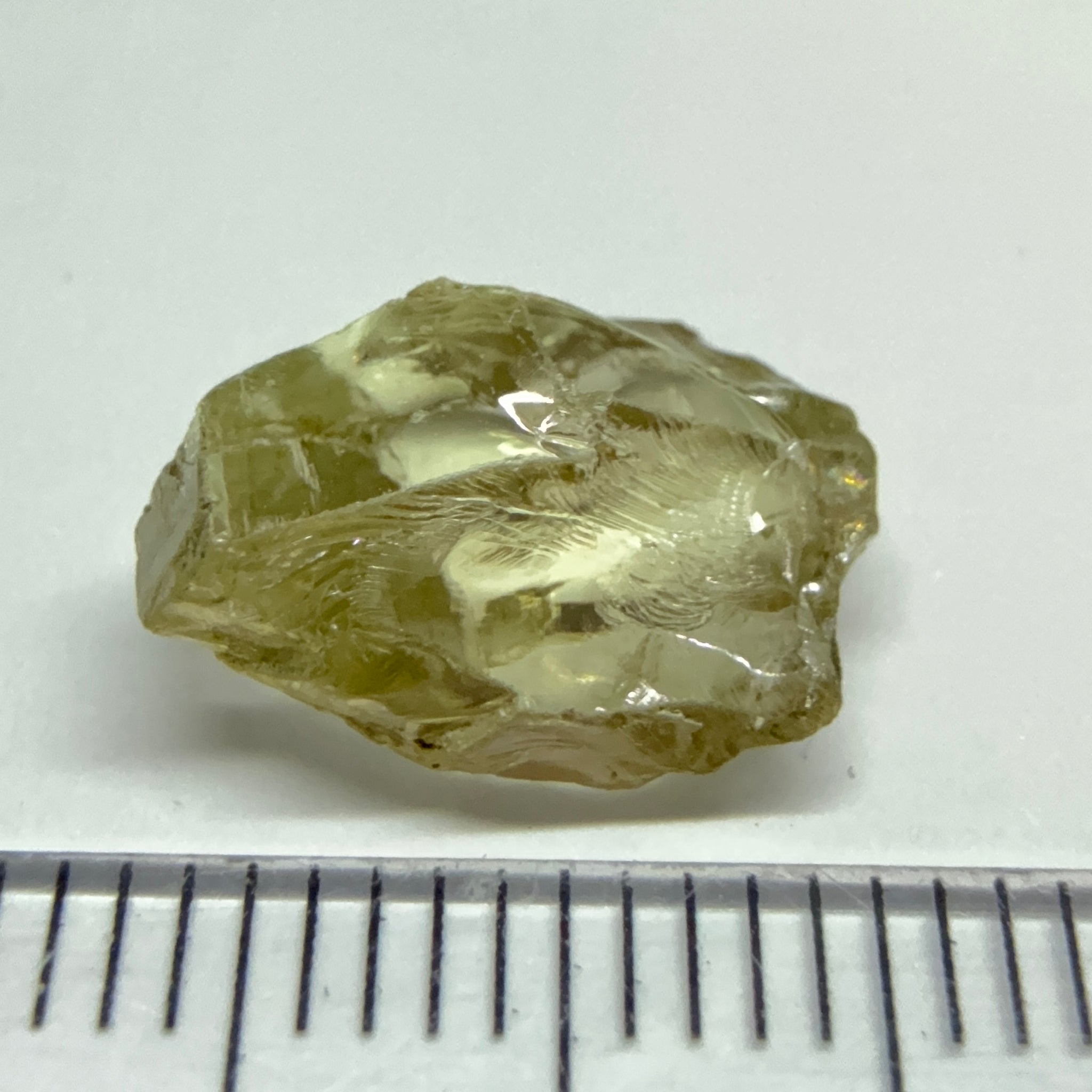 Tourmaline Crystal, 4.53ct, VVS-IF, Tanzania, Untreated Unheated. 12 x 7.5 x 5mm. Flattish