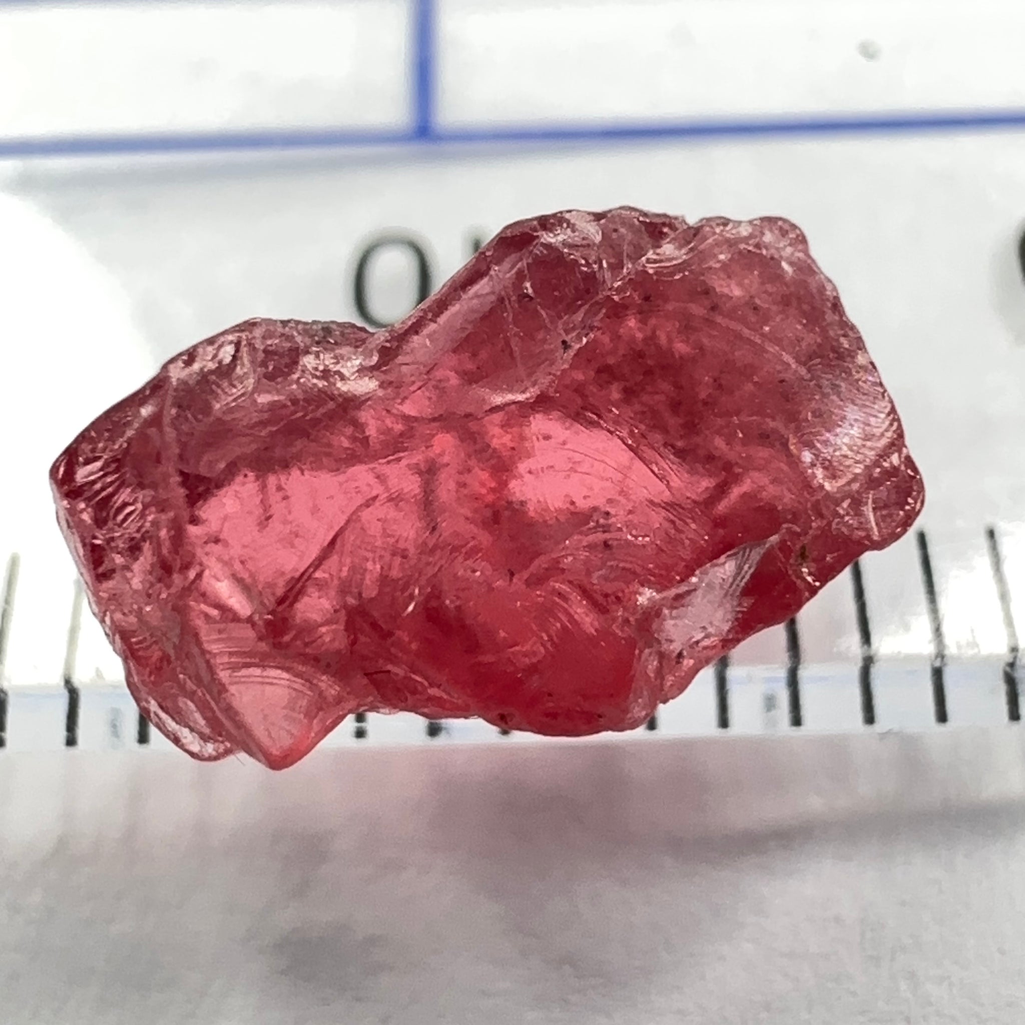 Spinel, 2.53ct, Mahenge, Untreated Unheated, very slight veils, slight cracks on the outside need to be removed on disk