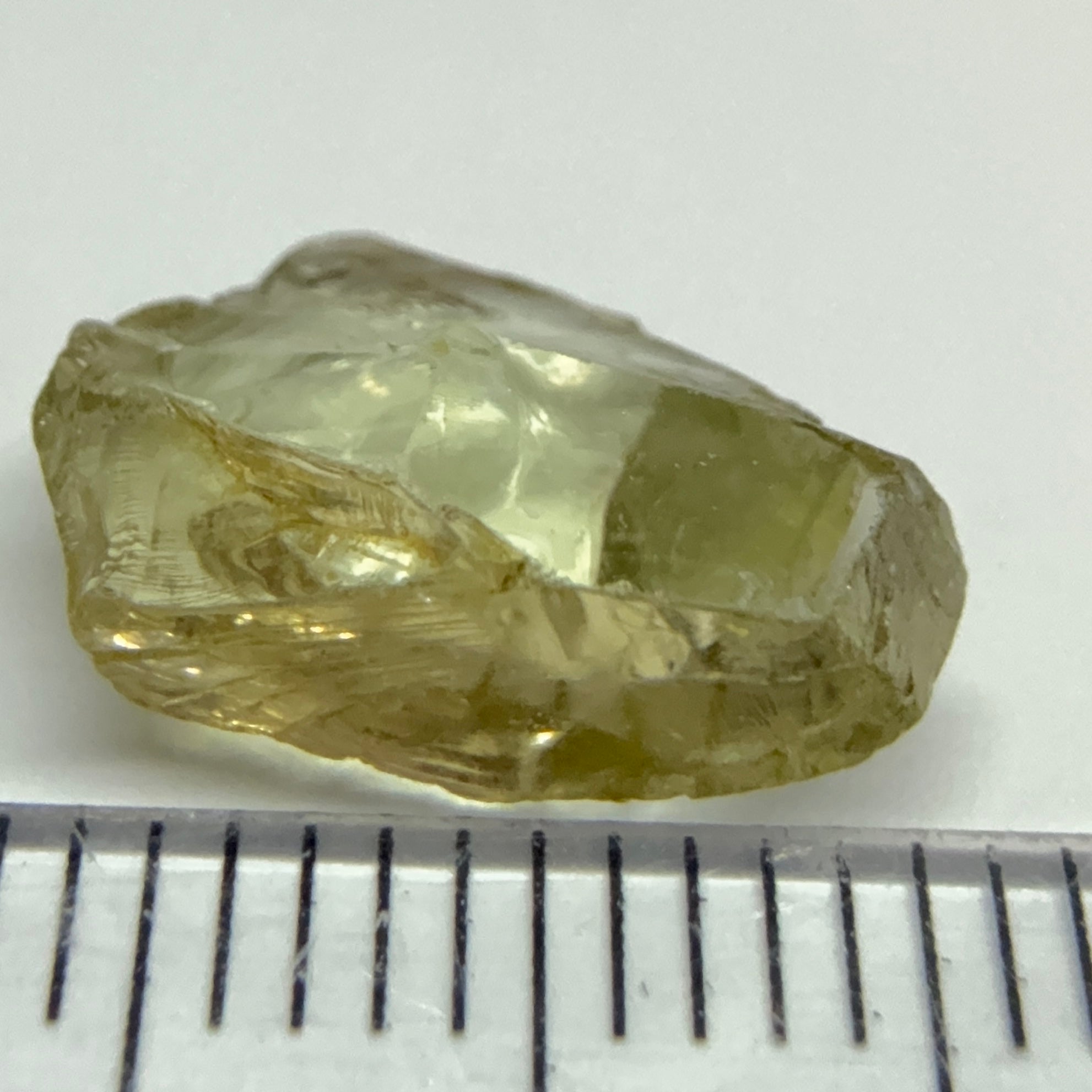 Tourmaline Crystal, 4.53ct, VVS-IF, Tanzania, Untreated Unheated. 12 x 7.5 x 5mm. Flattish