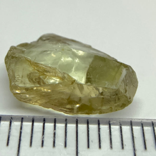 Tourmaline Crystal, 4.53ct, VVS-IF, Tanzania, Untreated Unheated. 12 x 7.5 x 5mm. Flattish