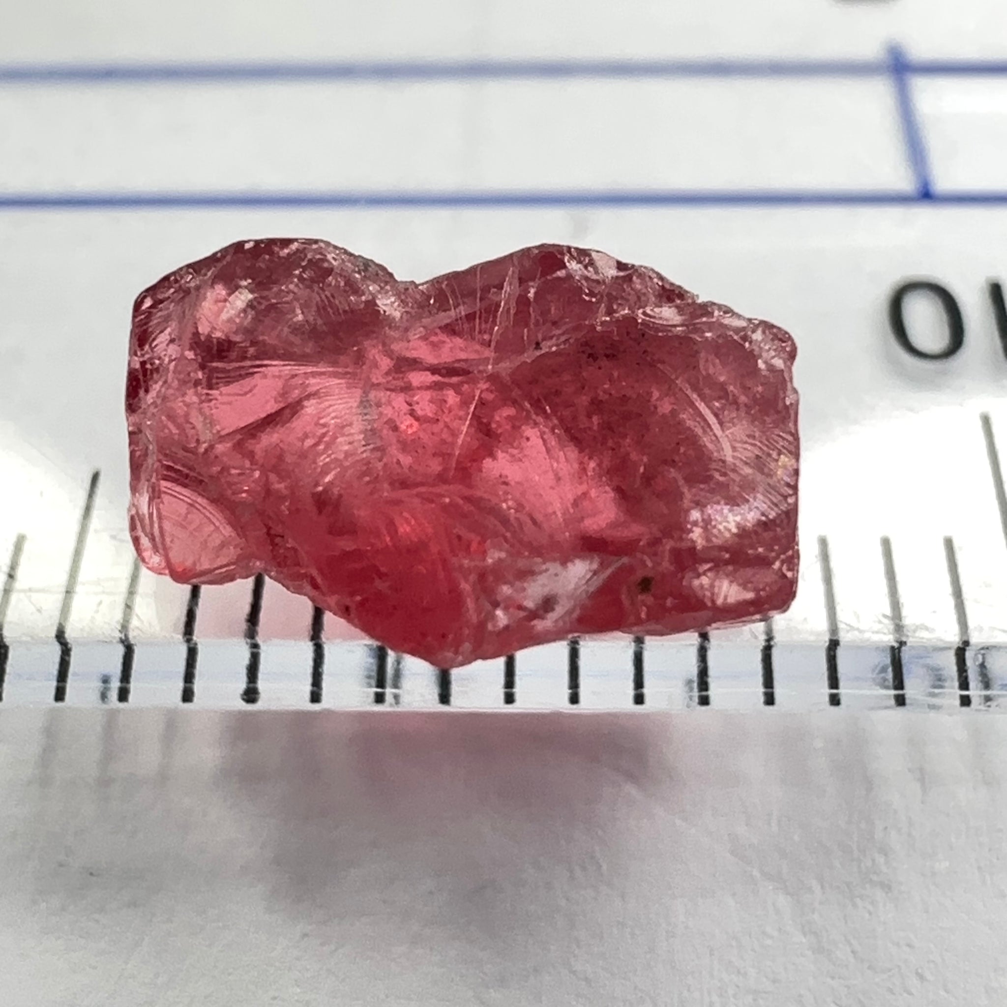 Spinel, 2.53ct, Mahenge, Untreated Unheated, very slight veils, slight cracks on the outside need to be removed on disk