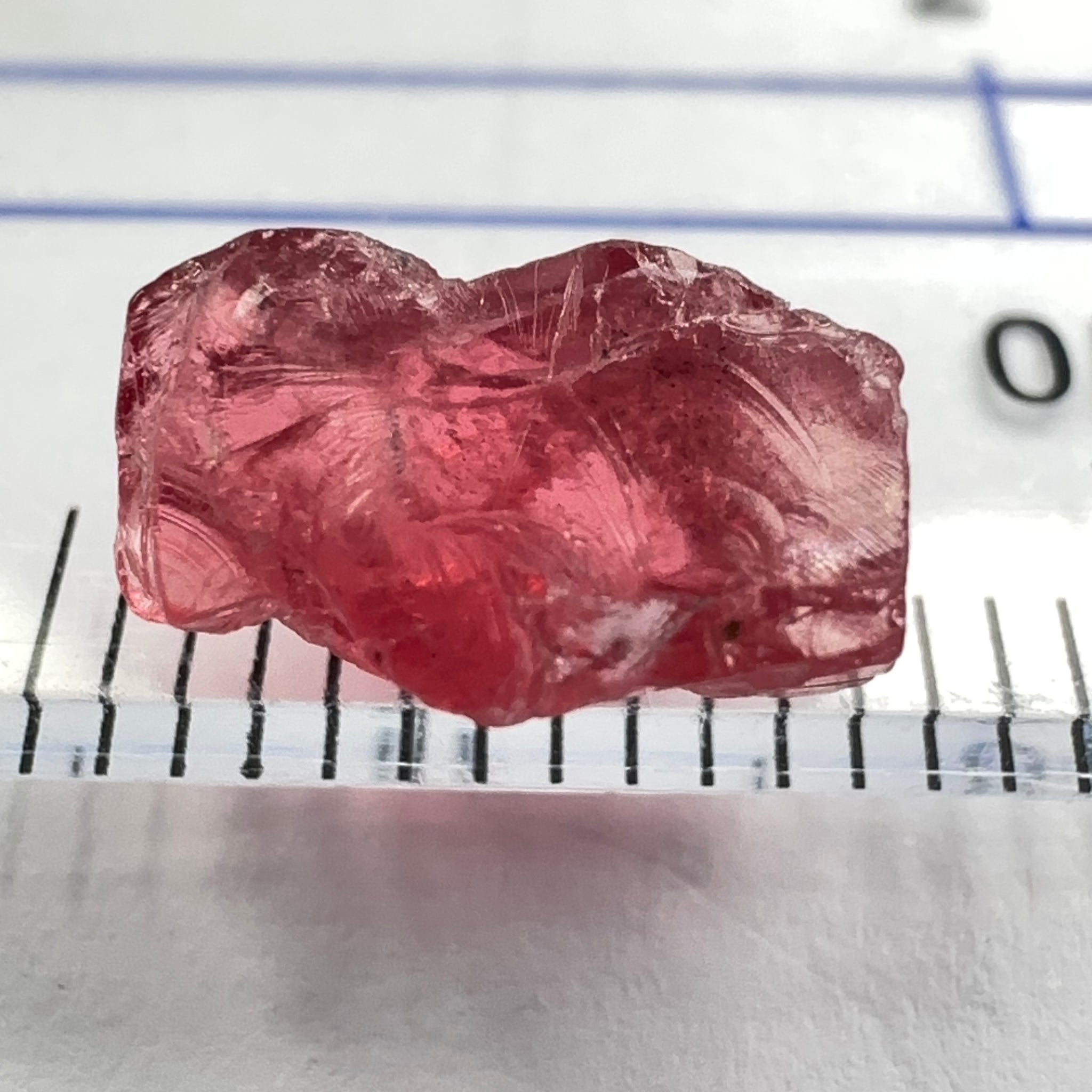 Spinel, 2.53ct, Mahenge, Untreated Unheated, very slight veils, slight cracks on the outside need to be removed on disk