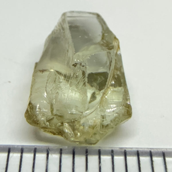 Tourmaline Crystal, 4.53ct, VVS-IF, Tanzania, Untreated Unheated. 12 x 7.5 x 5mm. Flattish