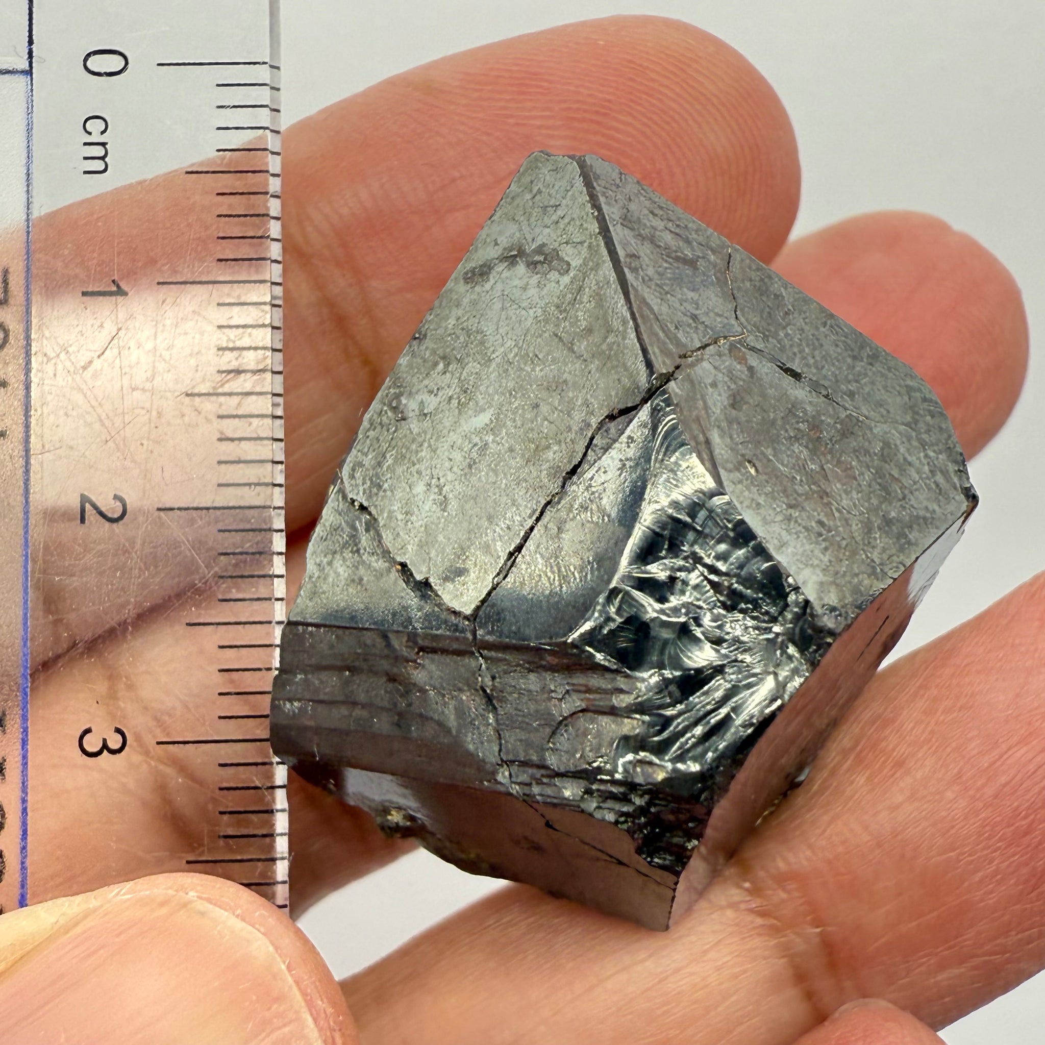 Magnetite Crystal, Merelani, same mining pit as Tanzanite, comes out with Tanzanite, Tanzania, Untreated Unheated. 40.40gm 31 x 26.9 x 27.8mm