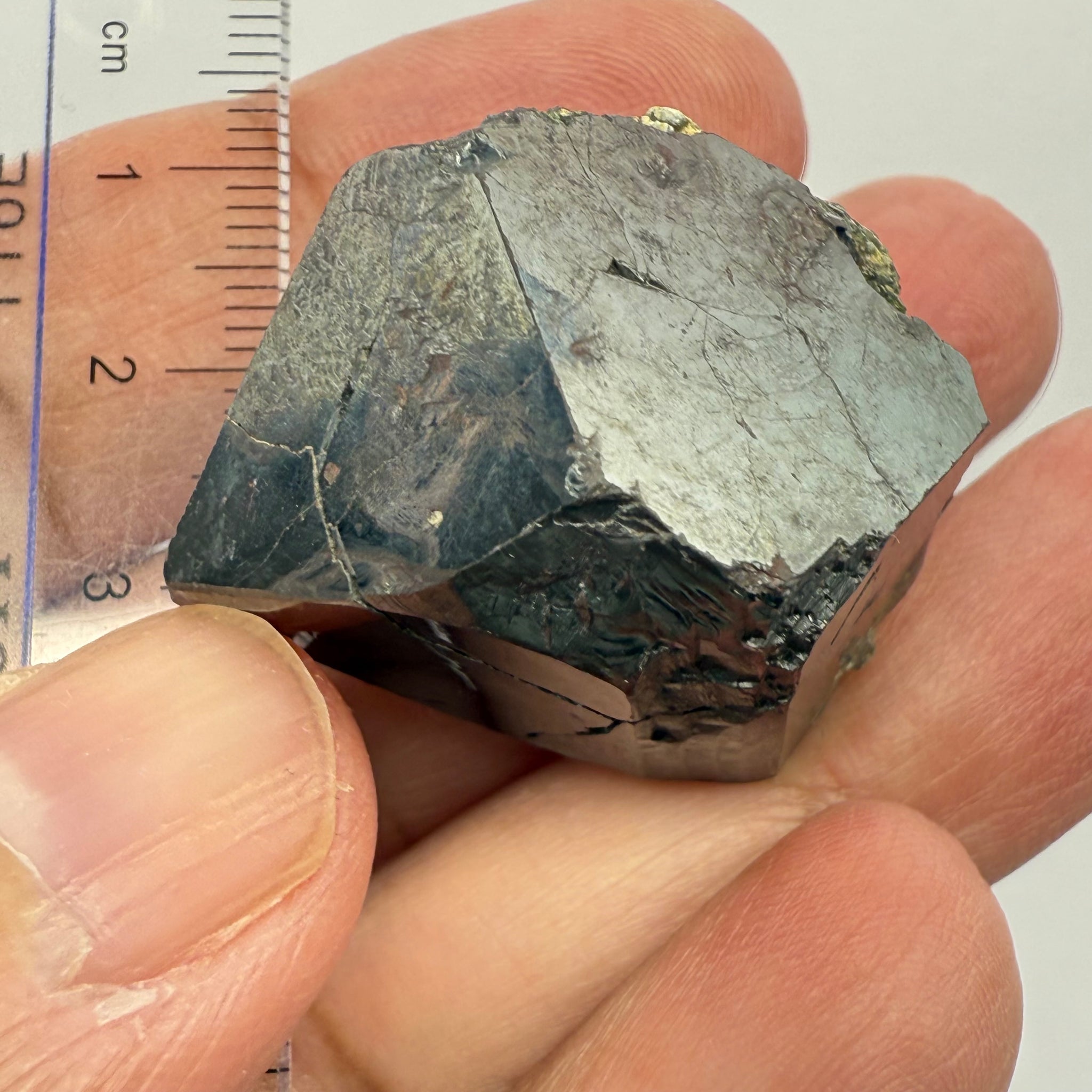 Magnetite Crystal, Merelani, same mining pit as Tanzanite, comes out with Tanzanite, Tanzania, Untreated Unheated. 40.40gm 31 x 26.9 x 27.8mm