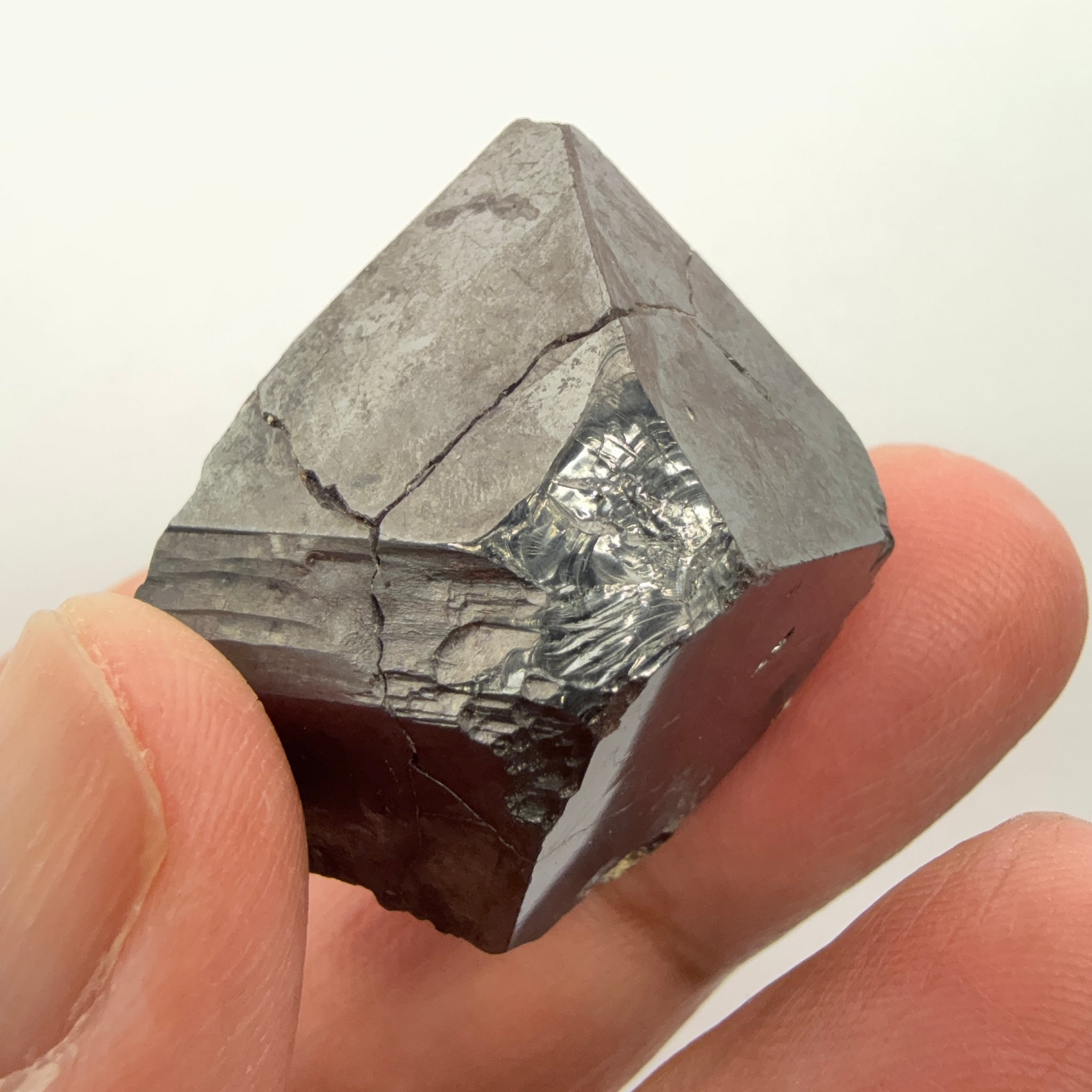 Magnetite Crystal, Merelani, same mining pit as Tanzanite, comes out with Tanzanite, Tanzania, Untreated Unheated. 40.40gm 31 x 26.9 x 27.8mm