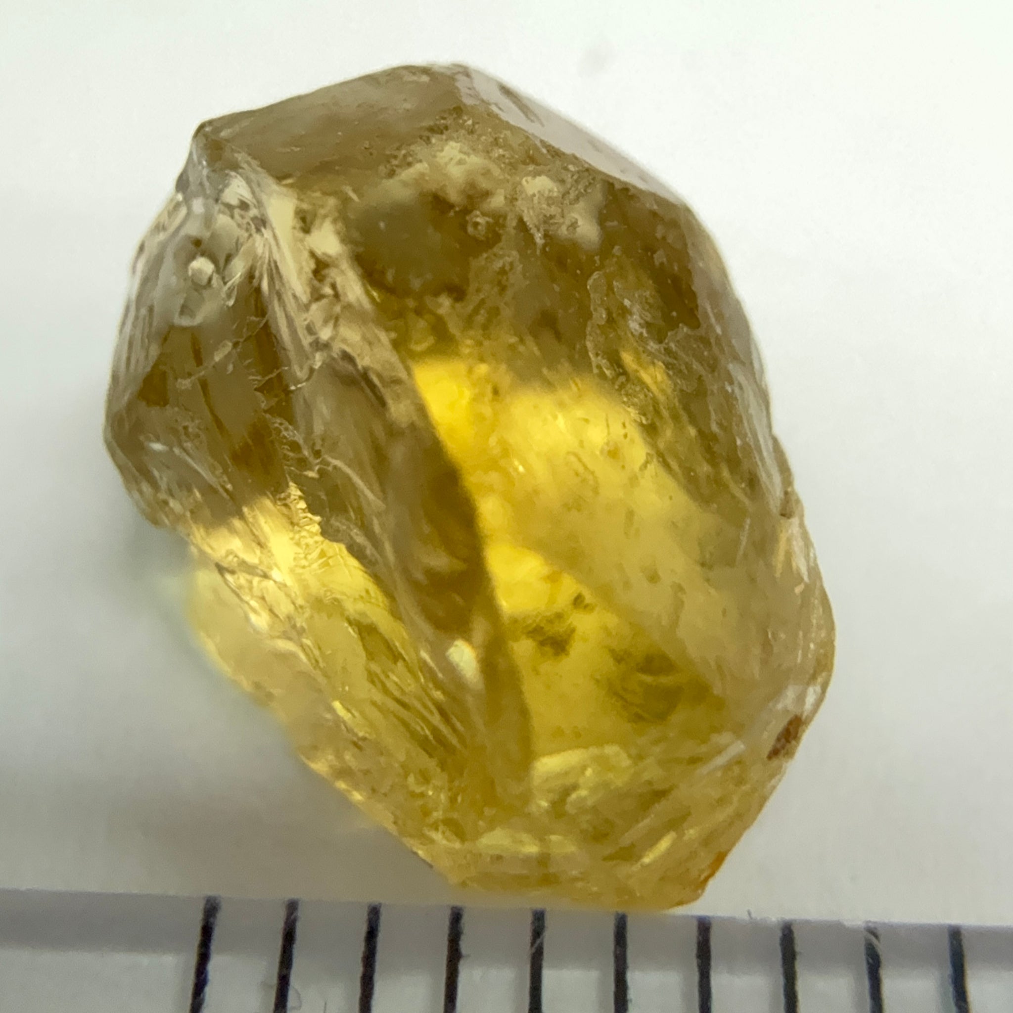 Yellow Tourmaline Crystal, 4.53ct, VVS-IF, Tanzania, Untreated Unheated. 10.2 x 7 x 6mm