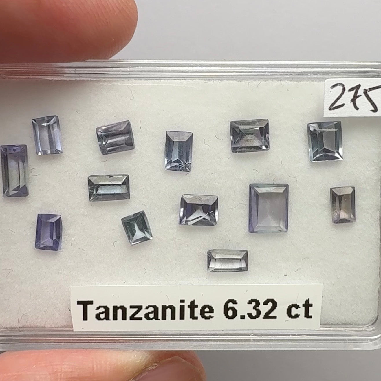 Tanzanite Box, 6.32ct, Merelani, Tanzania, some Gently Heated, some Unheated, native cuts