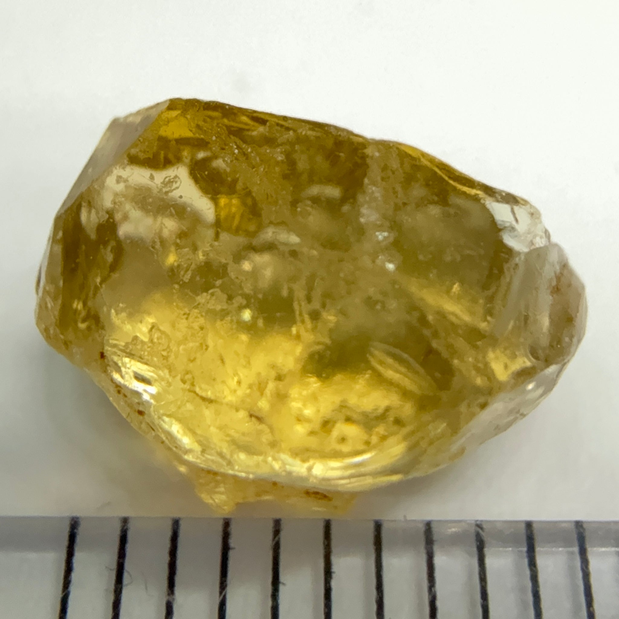 Yellow Tourmaline Crystal, 4.53ct, VVS-IF, Tanzania, Untreated Unheated. 10.2 x 7 x 6mm