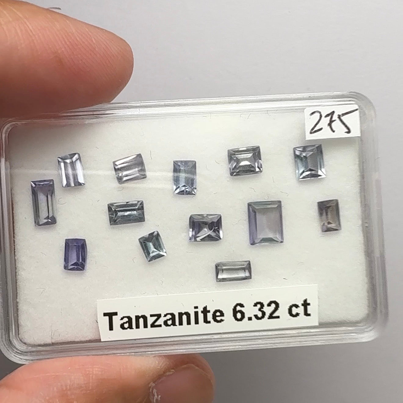 Tanzanite Box, 6.32ct, Merelani, Tanzania, some Gently Heated, some Unheated, native cuts