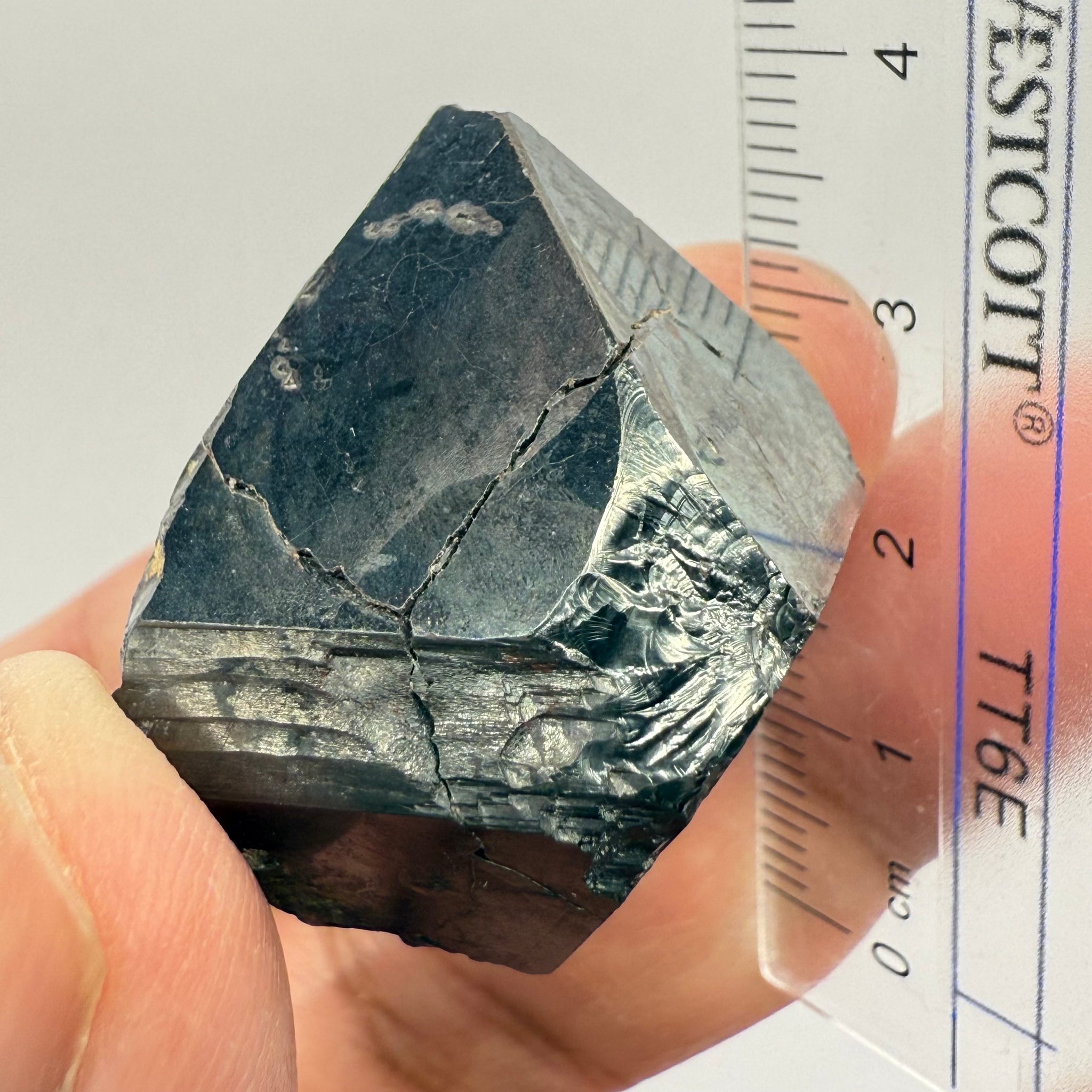 Magnetite Crystal, Merelani, same mining pit as Tanzanite, comes out with Tanzanite, Tanzania, Untreated Unheated. 40.40gm 31 x 26.9 x 27.8mm
