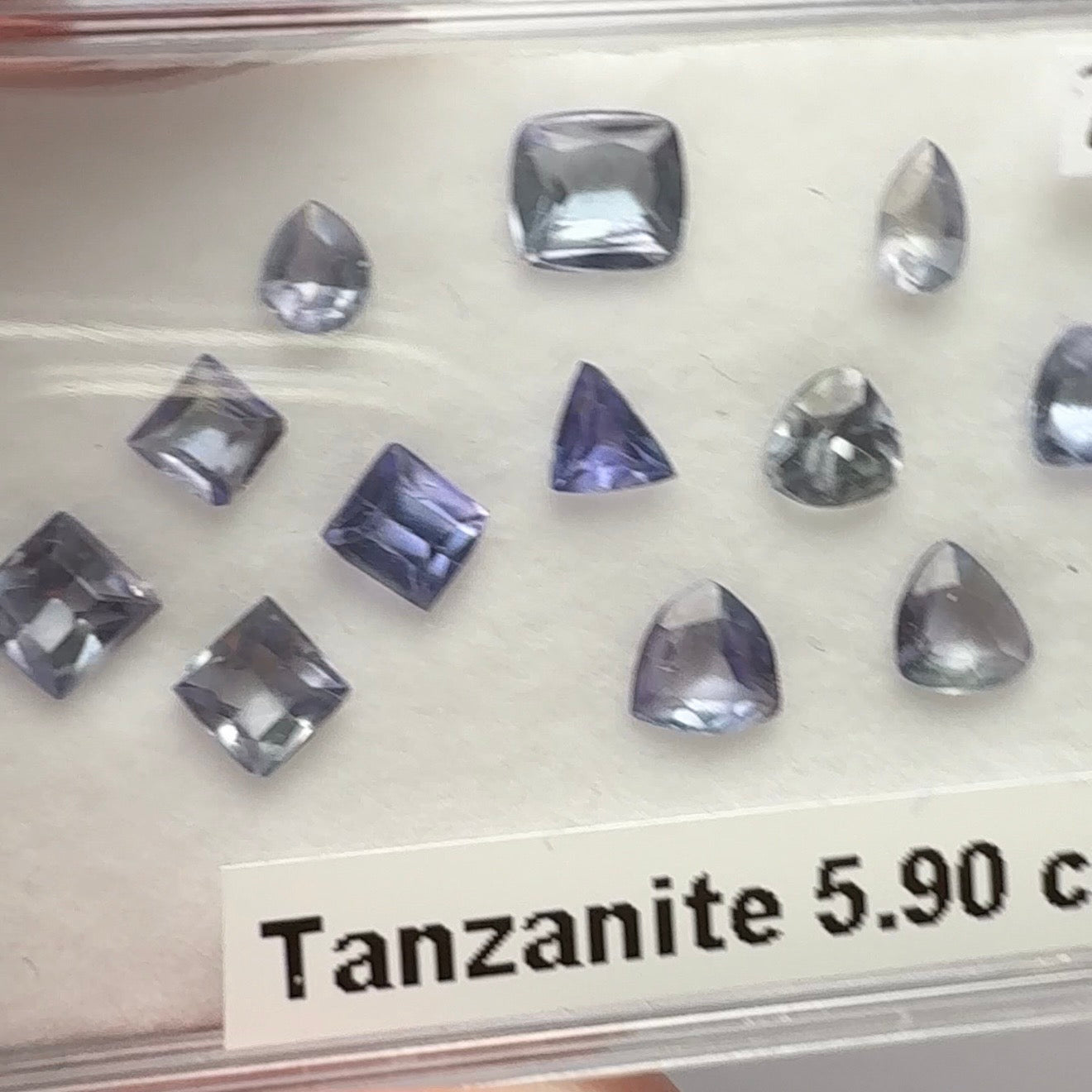 Tanzanite Box, 5.90ct, Merelani, Tanzania, some Gently Heated, some Unheated, native cuts