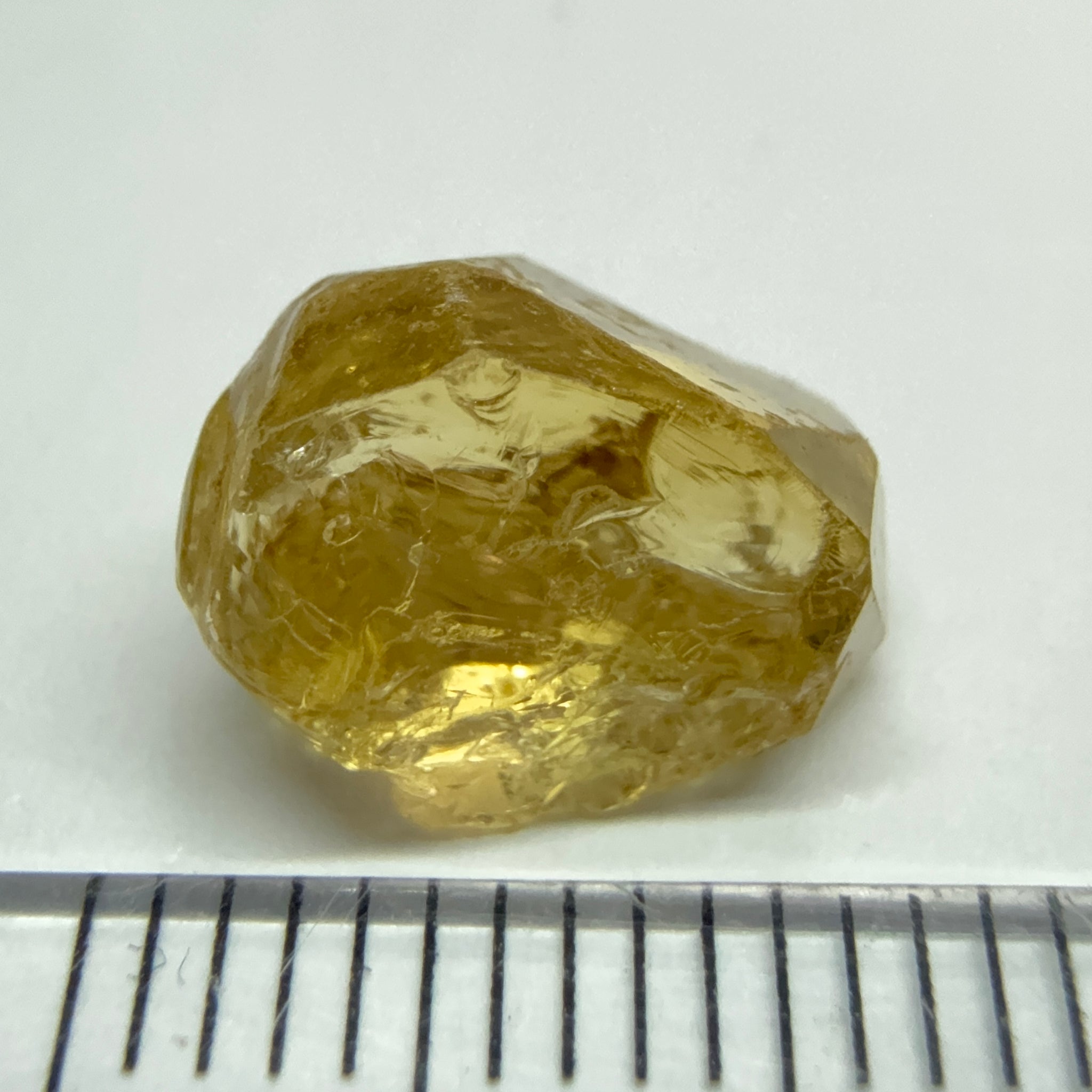 Yellow Tourmaline Crystal, 4.53ct, VVS-IF, Tanzania, Untreated Unheated. 10.2 x 7 x 6mm