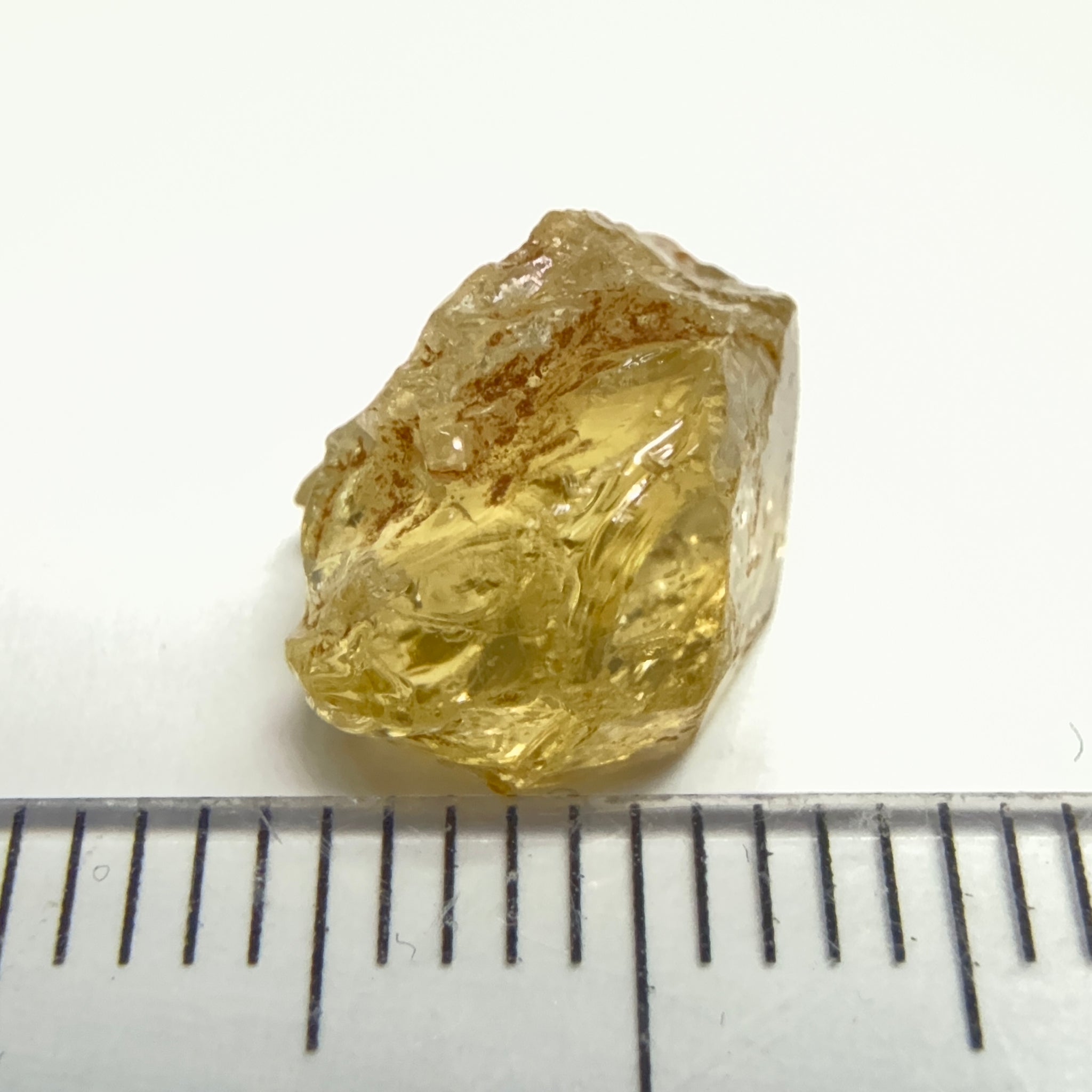 Yellow Tourmaline Crystal, 4.53ct, VVS-IF, Tanzania, Untreated Unheated. 10.2 x 7 x 6mm