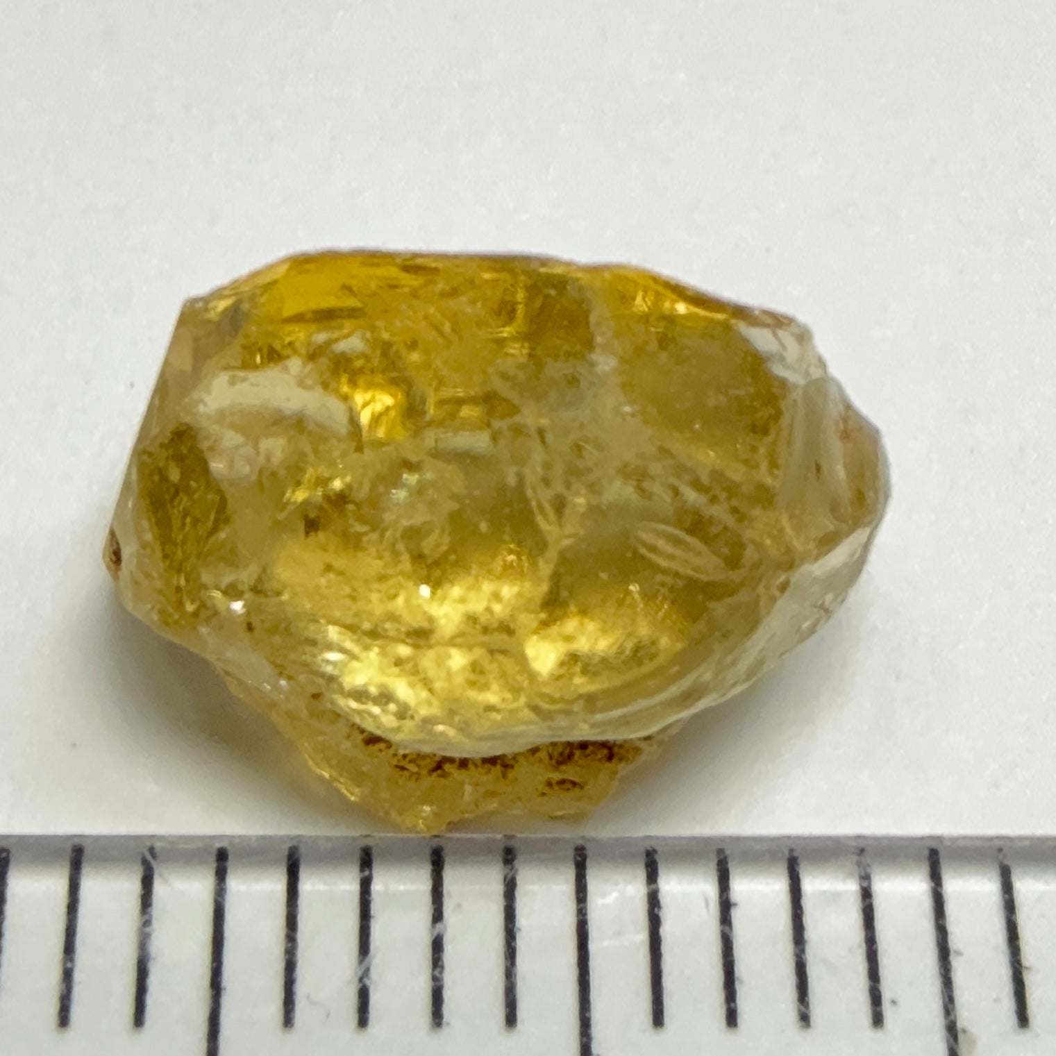 Yellow Tourmaline Crystal, 4.53ct, VVS-IF, Tanzania, Untreated Unheated. 10.2 x 7 x 6mm
