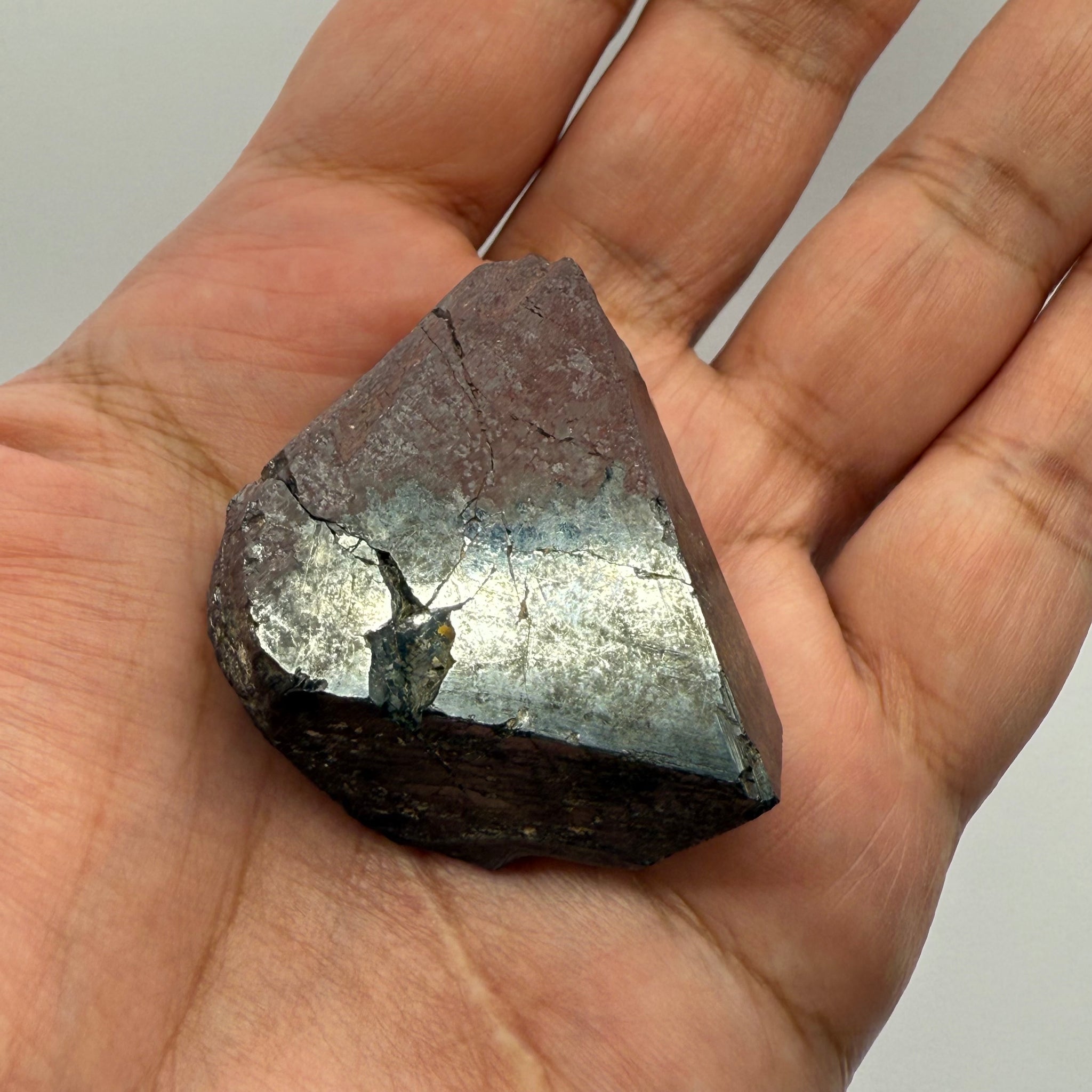 Magnetite Crystal, Merelani, same mining pit as Tanzanite, comes out with Tanzanite, Tanzania, Untreated Unheated. 99.70gm 45.1 x 38.6 x 33.0mm