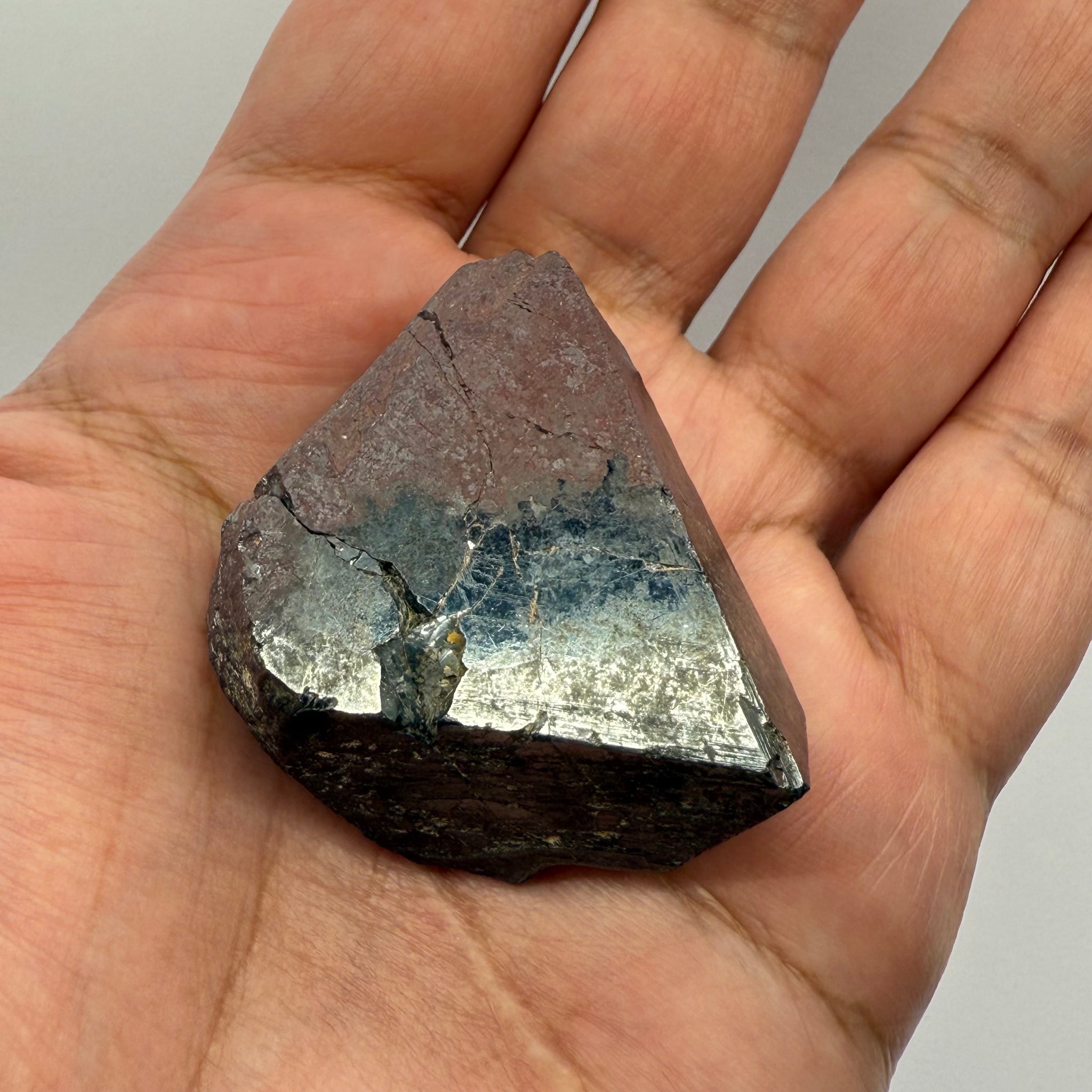 Magnetite Crystal, Merelani, same mining pit as Tanzanite, comes out with Tanzanite, Tanzania, Untreated Unheated. 99.70gm 45.1 x 38.6 x 33.0mm