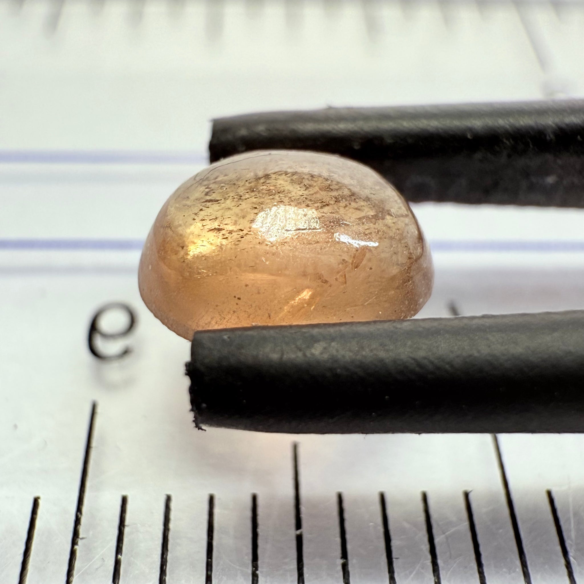 1.07ct Umba Sapphire Cabochon. Tanzania, Untreated Unheated.