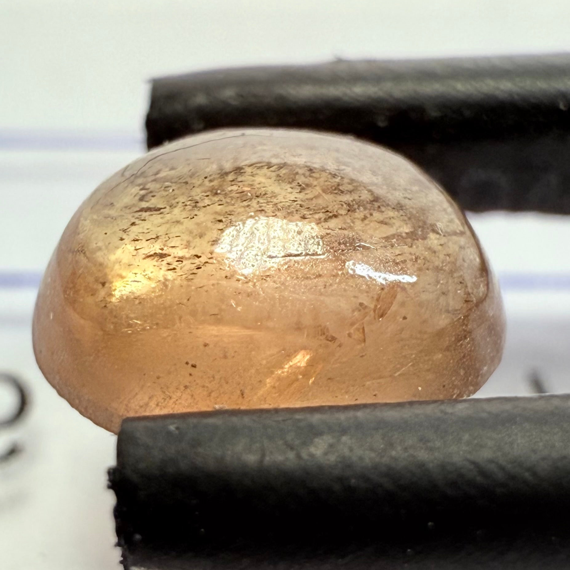 1.07ct Umba Sapphire Cabochon. Tanzania, Untreated Unheated.