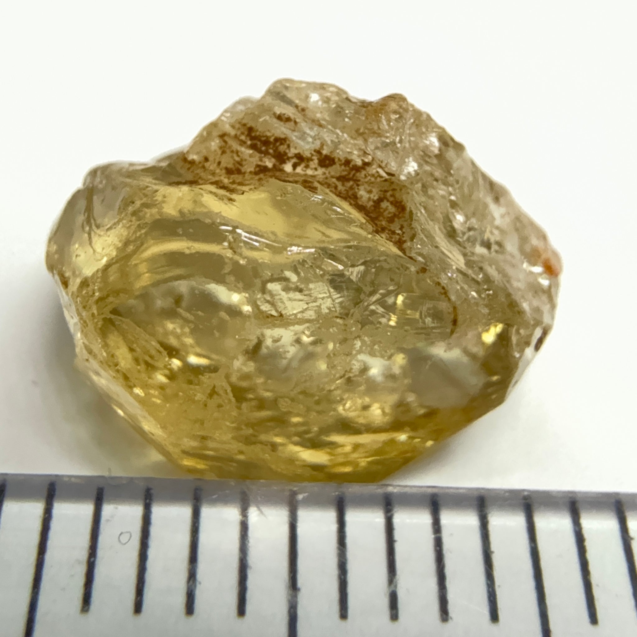 Yellow Tourmaline Crystal, 4.53ct, VVS-IF, Tanzania, Untreated Unheated. 10.2 x 7 x 6mm