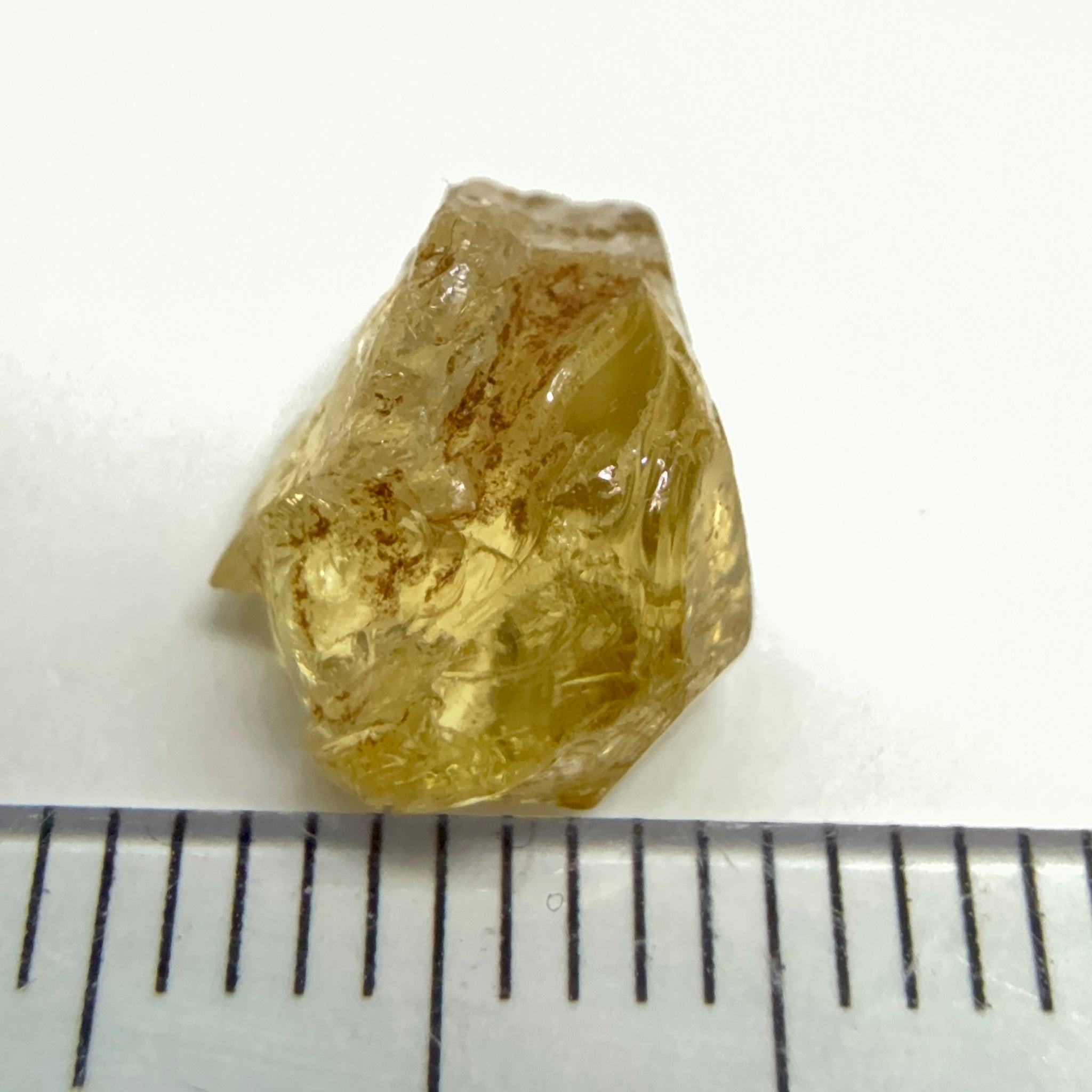 Yellow Tourmaline Crystal, 4.53ct, VVS-IF, Tanzania, Untreated Unheated. 10.2 x 7 x 6mm