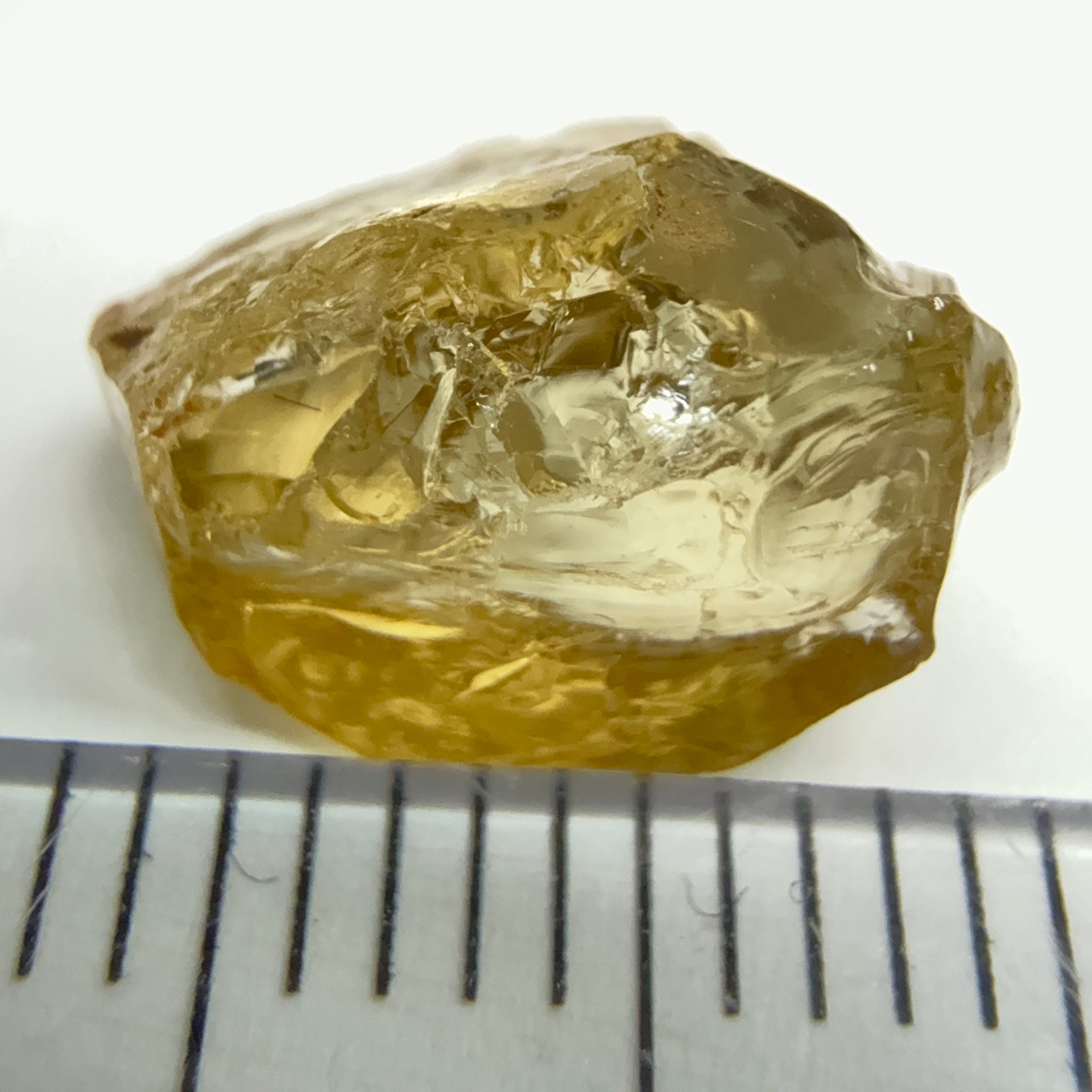 Yellow Tourmaline Crystal, 4.53ct, VVS-IF, Tanzania, Untreated Unheated. 10.2 x 7 x 6mm