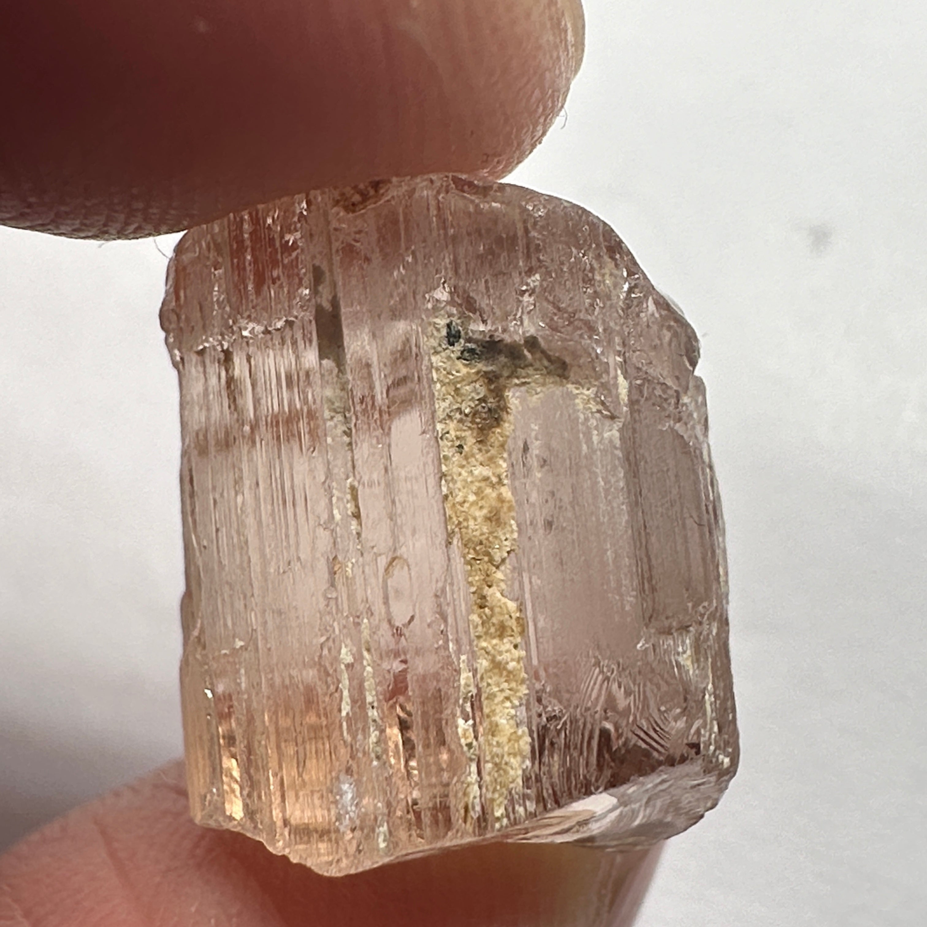 24.31ct Very Rare, Peach Pink Scapolite, Tanzania, Untreated Unheated, VVS-IF (flawless)