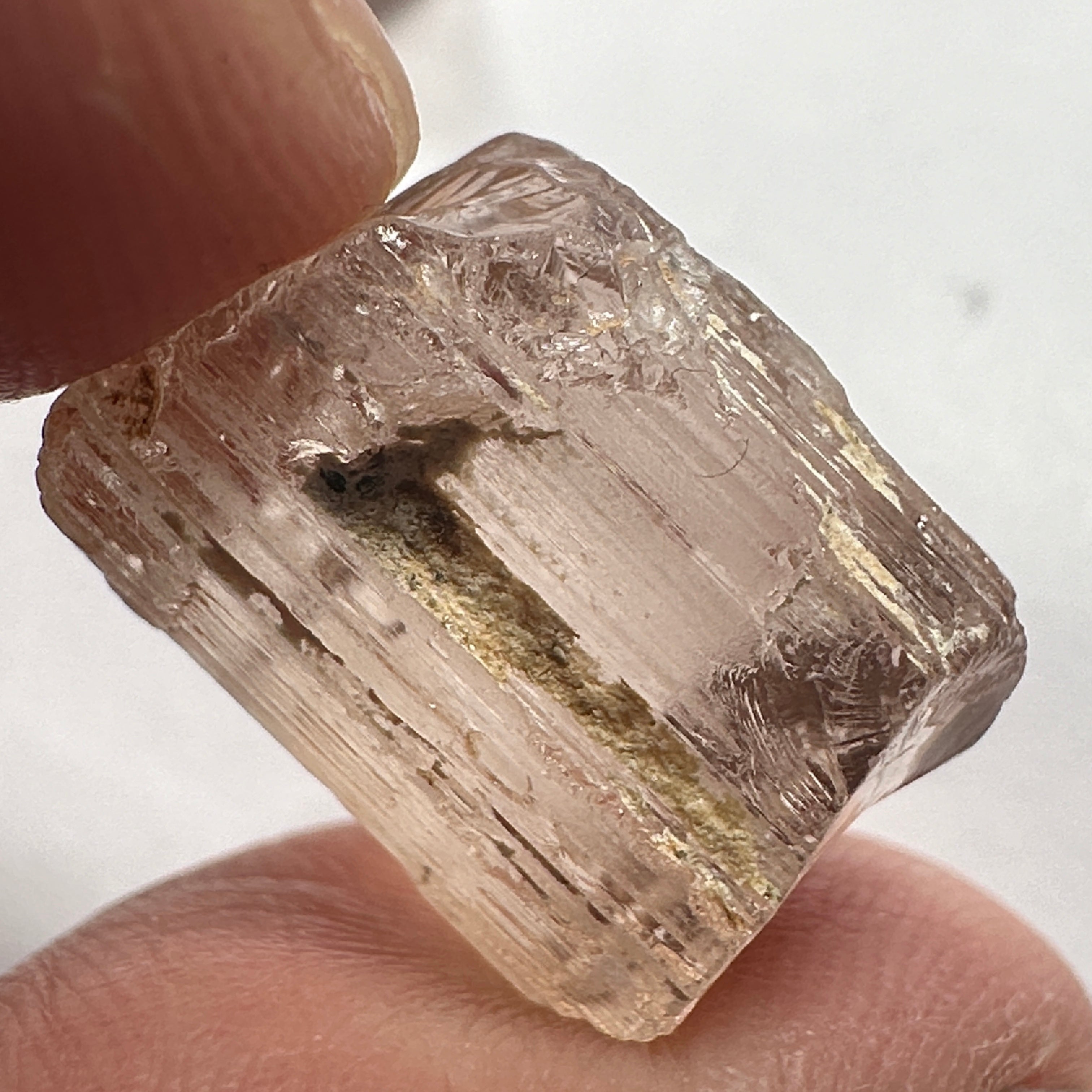 24.31ct Very Rare, Peach Pink Scapolite, Tanzania, Untreated Unheated, VVS-IF (flawless)