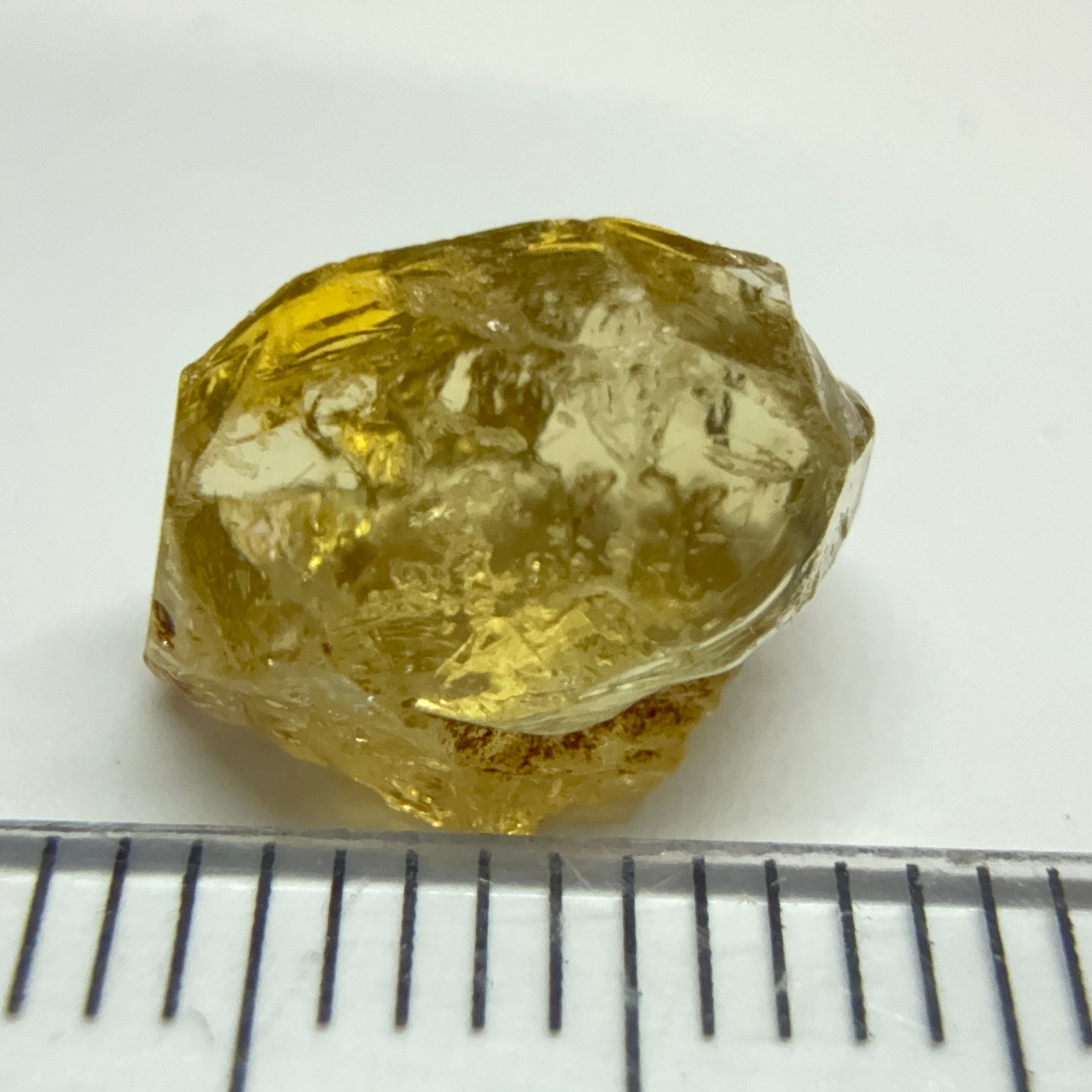 Yellow Tourmaline Crystal, 4.53ct, VVS-IF, Tanzania, Untreated Unheated. 10.2 x 7 x 6mm