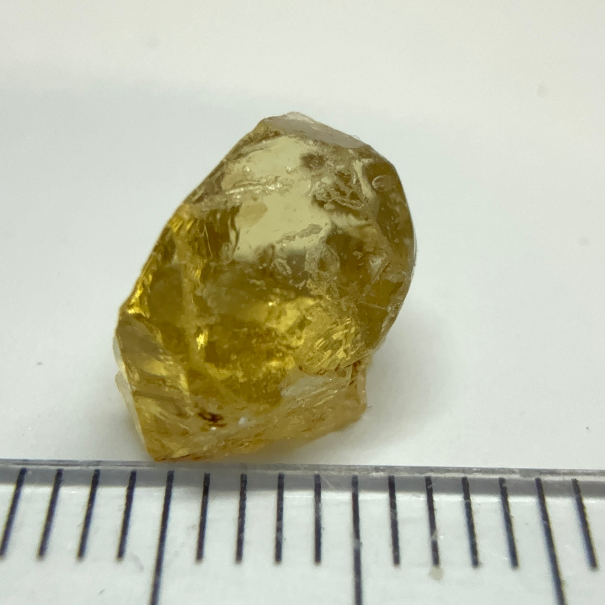 Yellow Tourmaline Crystal, 4.53ct, VVS-IF, Tanzania, Untreated Unheated. 10.2 x 7 x 6mm