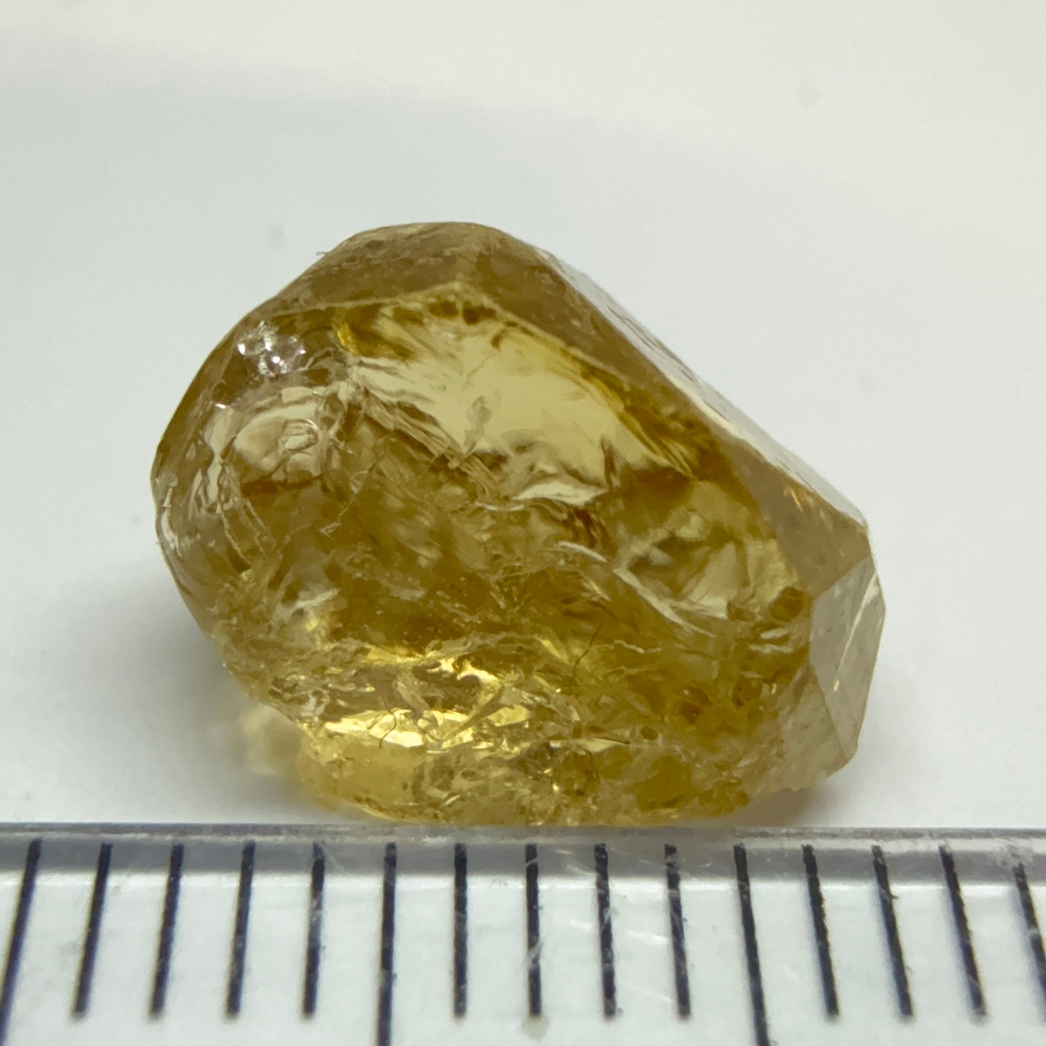 Yellow Tourmaline Crystal, 4.53ct, VVS-IF, Tanzania, Untreated Unheated. 10.2 x 7 x 6mm