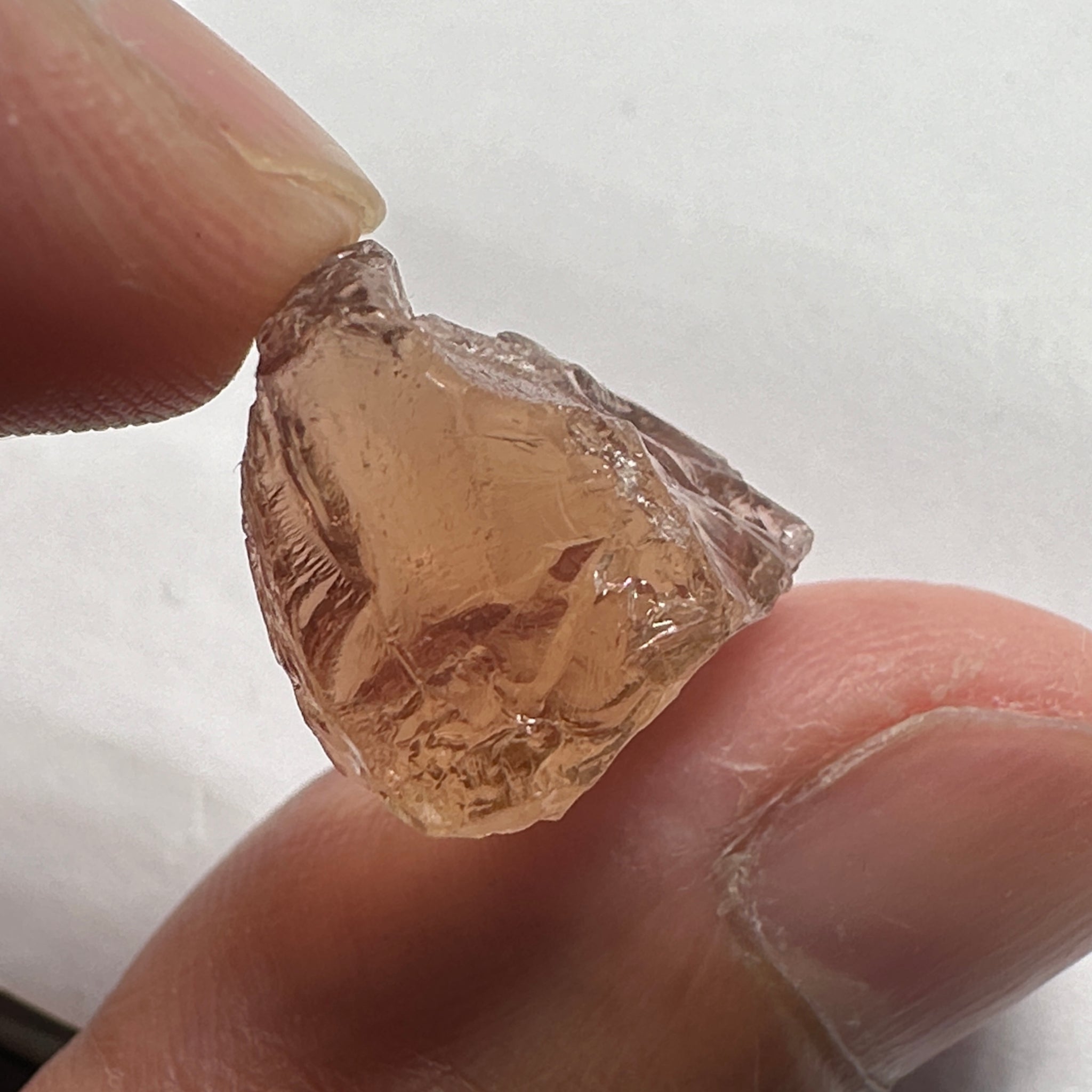 Peach Pink Scapolite, 23.82ct, Very Rare, Tanzania, Untreated Unheated, VVS-IF (flawless)