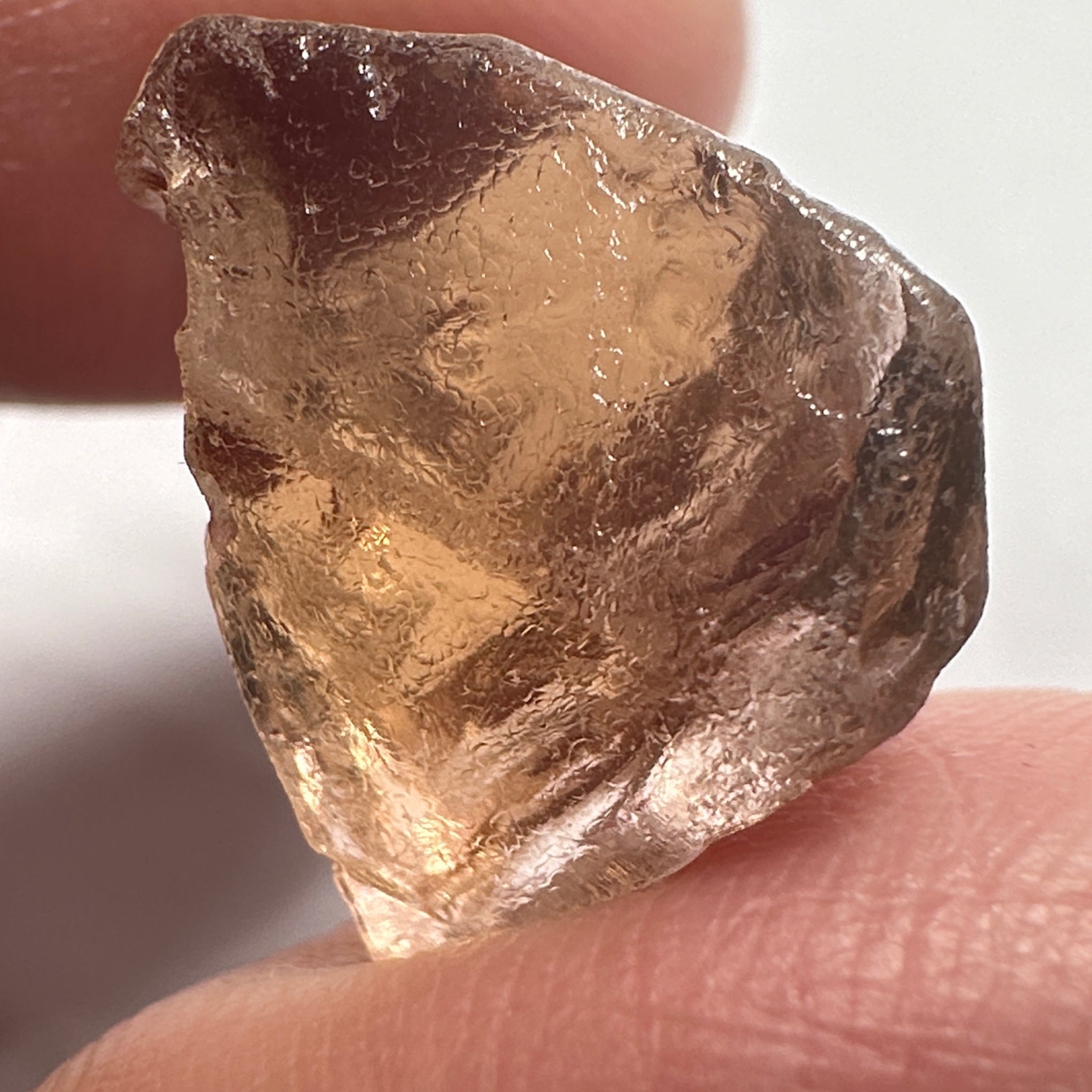 Peach Pink Scapolite, 23.82ct, Very Rare, Tanzania, Untreated Unheated, VVS-IF (flawless)