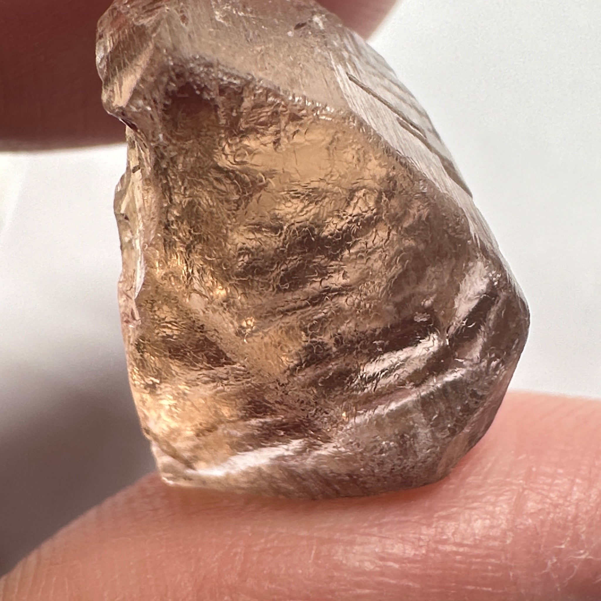 Peach Pink Scapolite, 23.82ct, Very Rare, Tanzania, Untreated Unheated, VVS-IF (flawless)