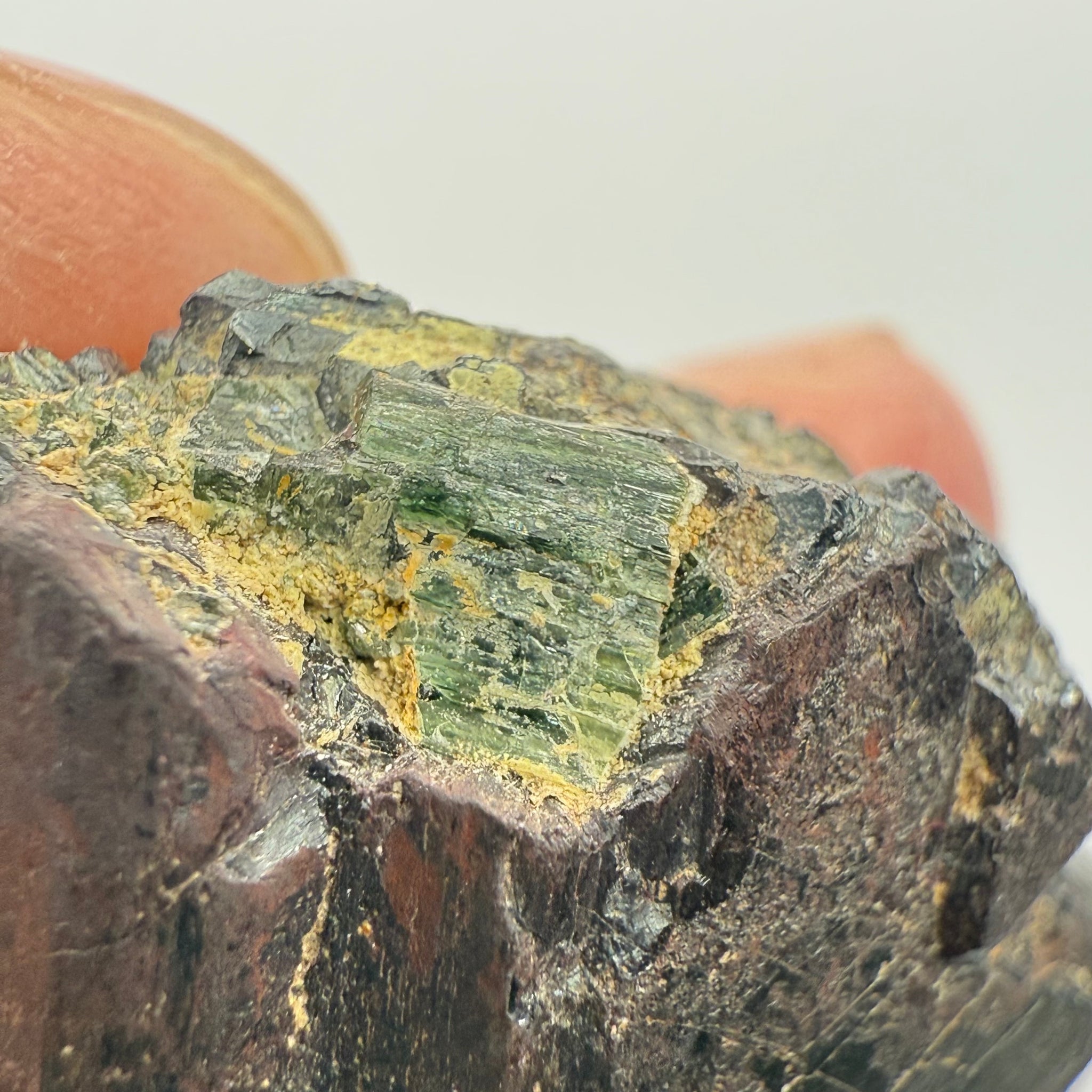 Magnetite Crystal, Merelani, same mining pit as Tanzanite, comes out with Tanzanite, Tanzania, Untreated Unheated. 36.40gm 30.1 x 26.6 x 20.4mm