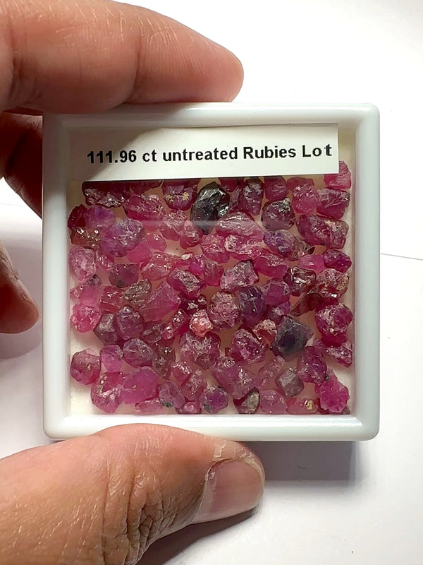 111.96ct Ruby Lot, Winza, Tanzania, Untreated Unheated, good for setting as is