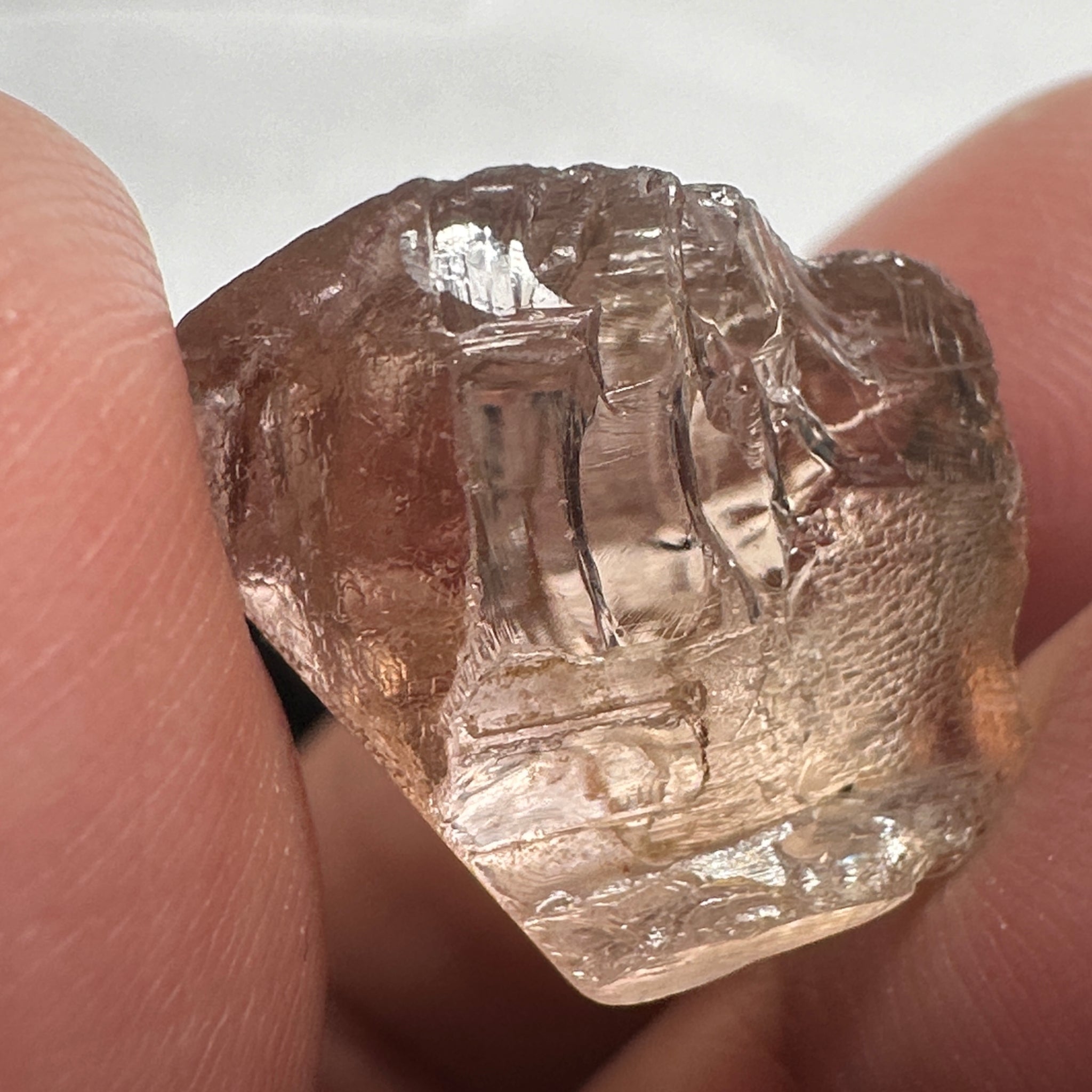 Peach Pink Scapolite, 23.82ct, Very Rare, Tanzania, Untreated Unheated, VVS-IF (flawless)
