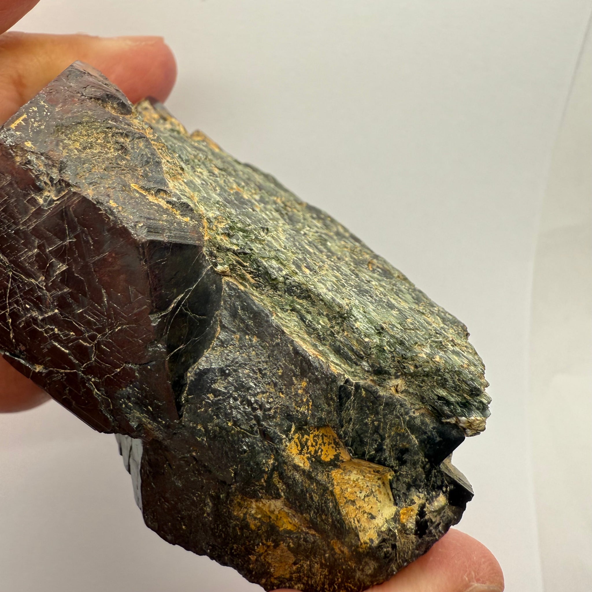 Magnetite Crystal, Merelani, same mining pit as Tanzanite, comes out with Tanzanite, Tanzania, Untreated Unheated. 376.10gm 66.1 x 69.8 x 65.8mm