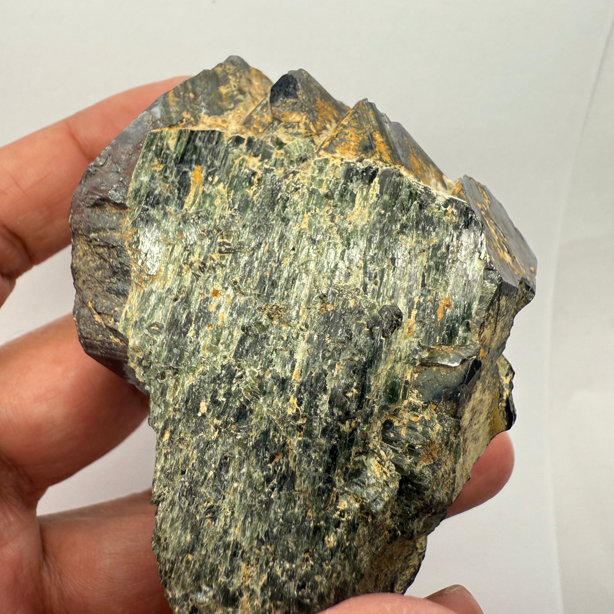 Magnetite Crystal, Merelani, same mining pit as Tanzanite, comes out with Tanzanite, Tanzania, Untreated Unheated. 376.10gm 66.1 x 69.8 x 65.8mm