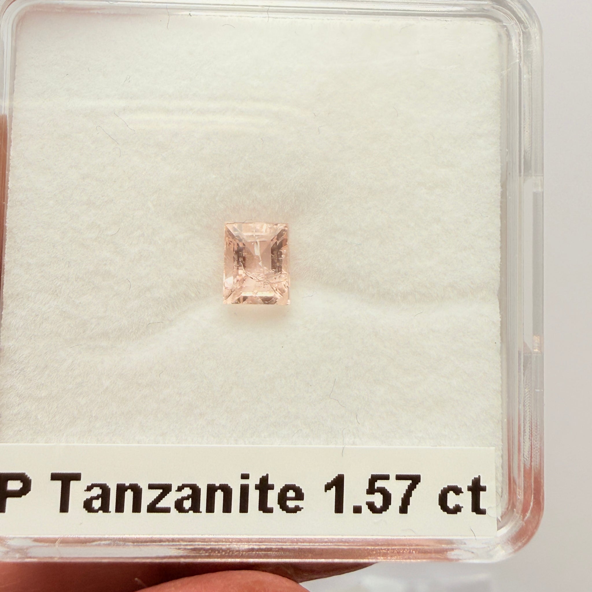 Pink Tanzanite, 1.57ct, Merelani, Tanzania, Unheated Untreated, slightly included