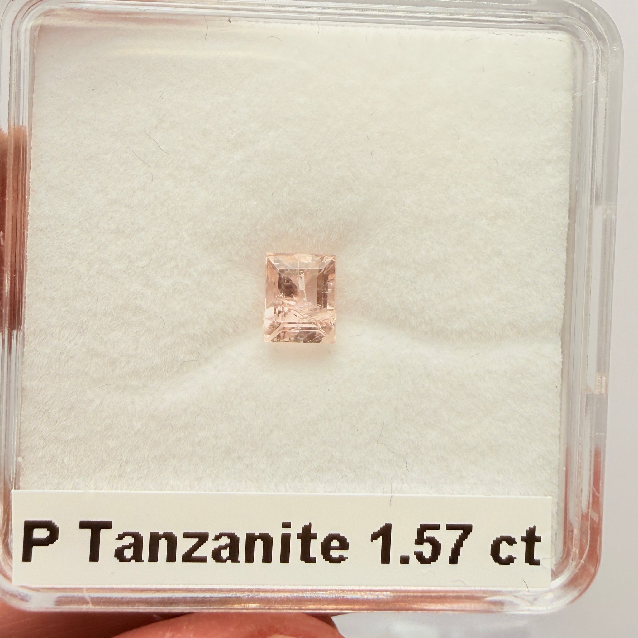 Pink Tanzanite, 1.57ct, Merelani, Tanzania, Unheated Untreated, slightly included