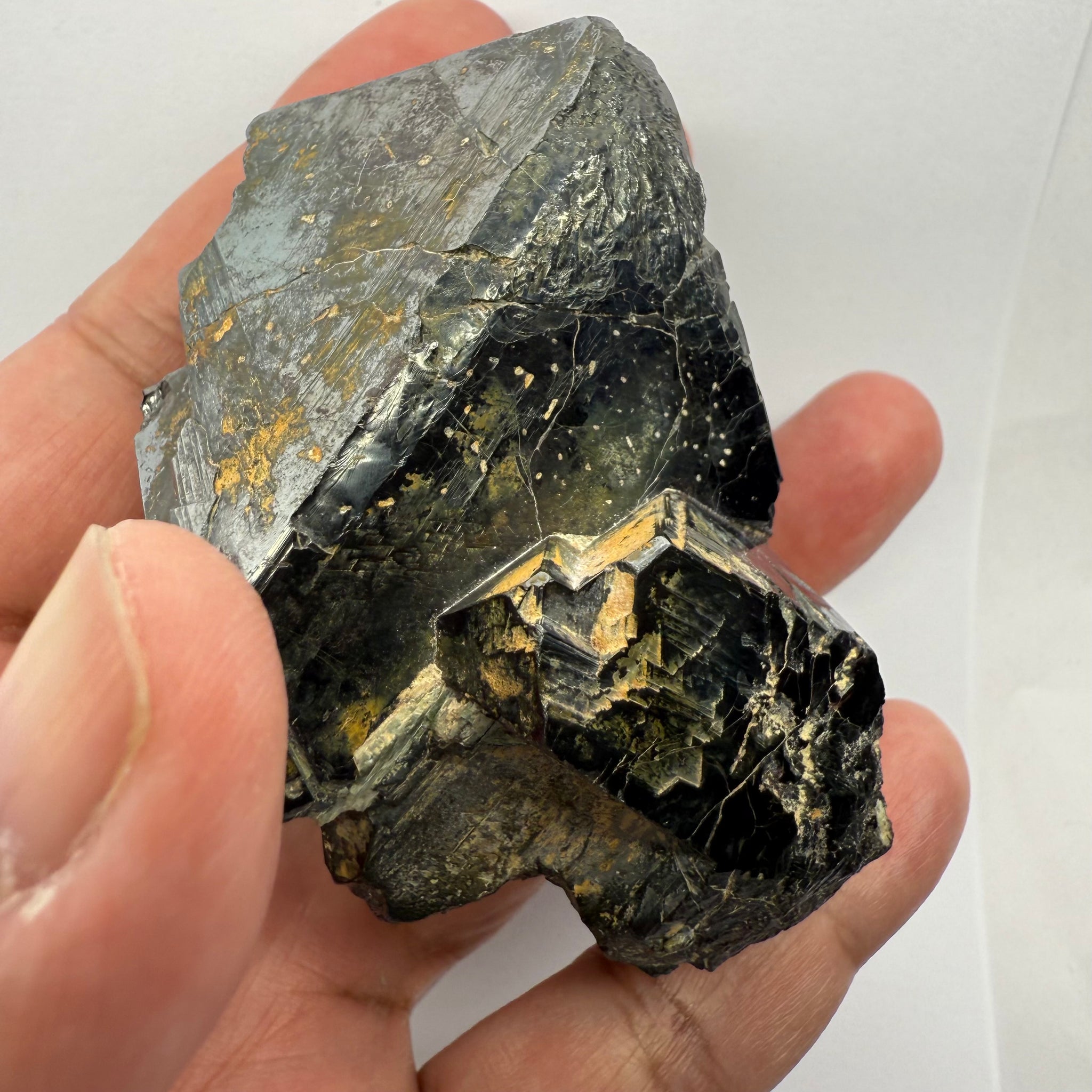 Magnetite Crystal, Merelani, same mining pit as Tanzanite, comes out with Tanzanite, Tanzania, Untreated Unheated. 376.10gm 66.1 x 69.8 x 65.8mm