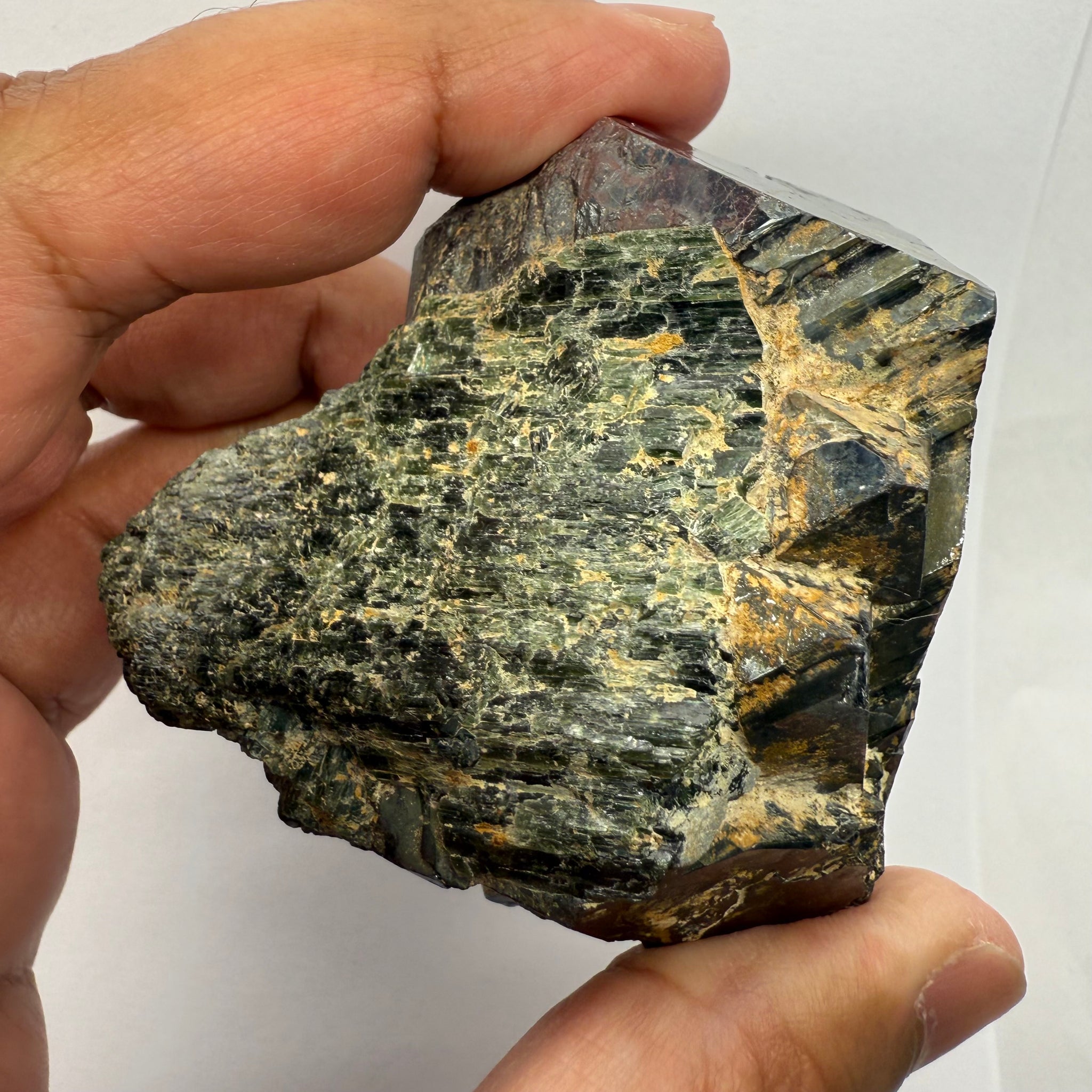 Magnetite Crystal, Merelani, same mining pit as Tanzanite, comes out with Tanzanite, Tanzania, Untreated Unheated. 376.10gm 66.1 x 69.8 x 65.8mm