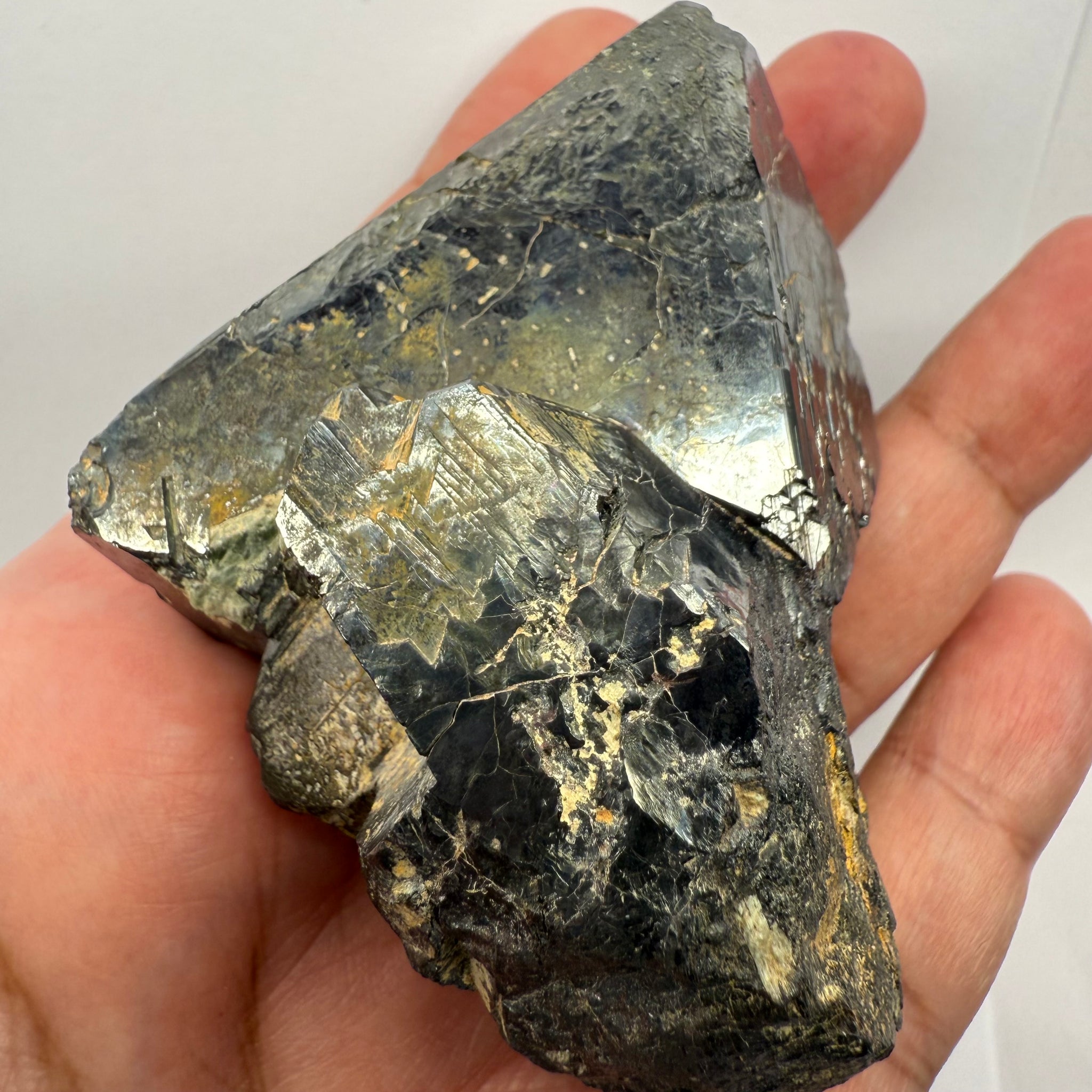 Magnetite Crystal, Merelani, same mining pit as Tanzanite, comes out with Tanzanite, Tanzania, Untreated Unheated. 376.10gm 66.1 x 69.8 x 65.8mm