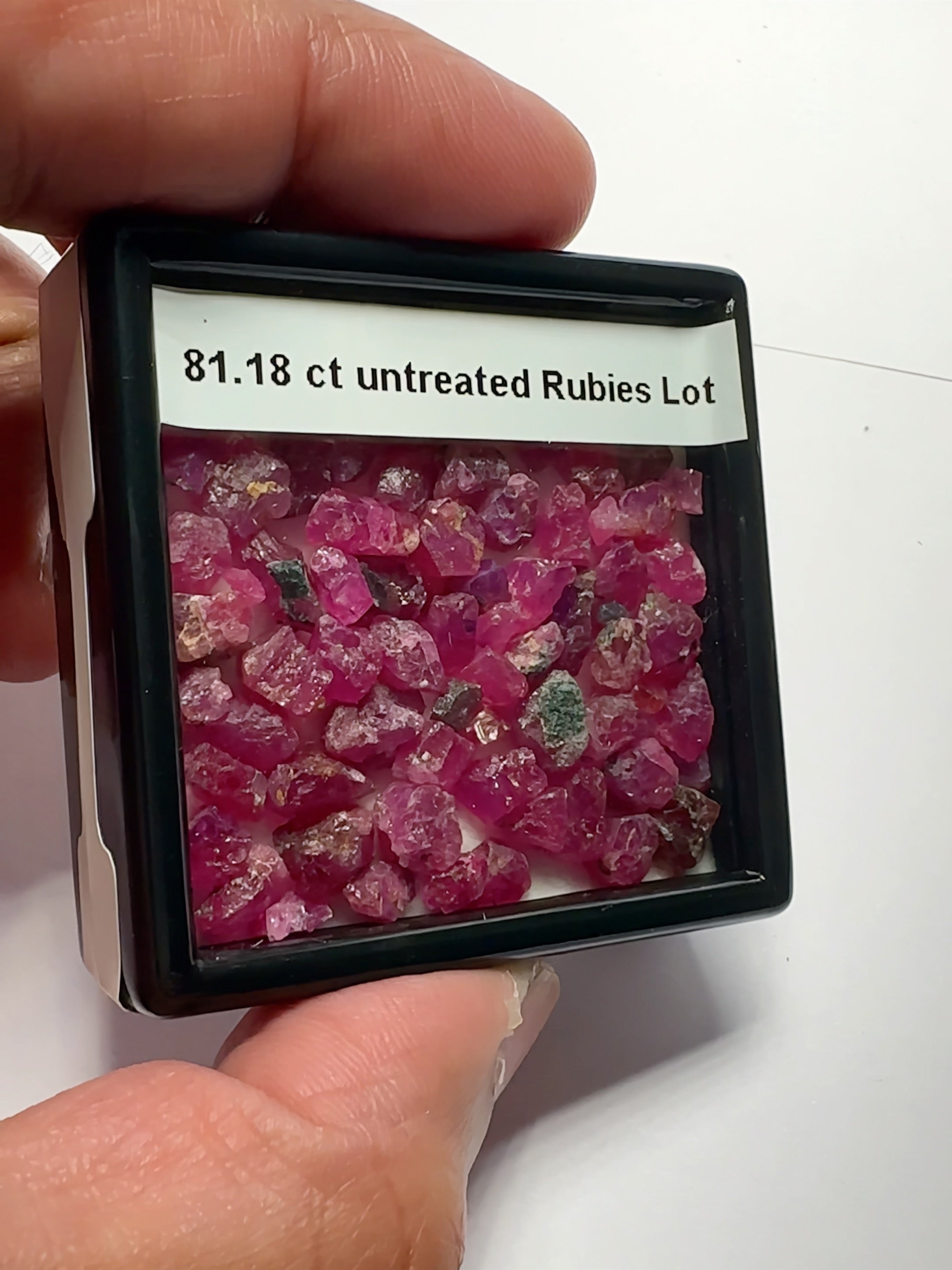 81.18ct Ruby Lot, Winza, Tanzania, Untreated Unheated, good for setting as is