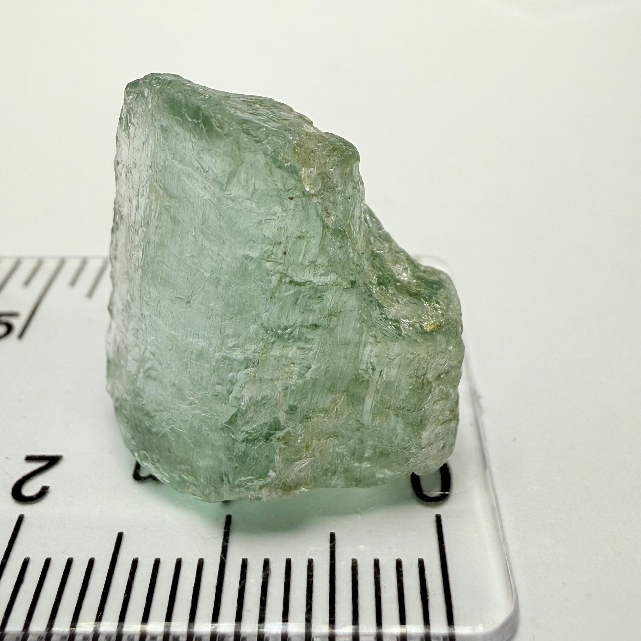 Aquamarine, 23.95ct, Songea, Tanzania, Untreated Unheated, vvs with very slight milk, see backlit with torch underneath