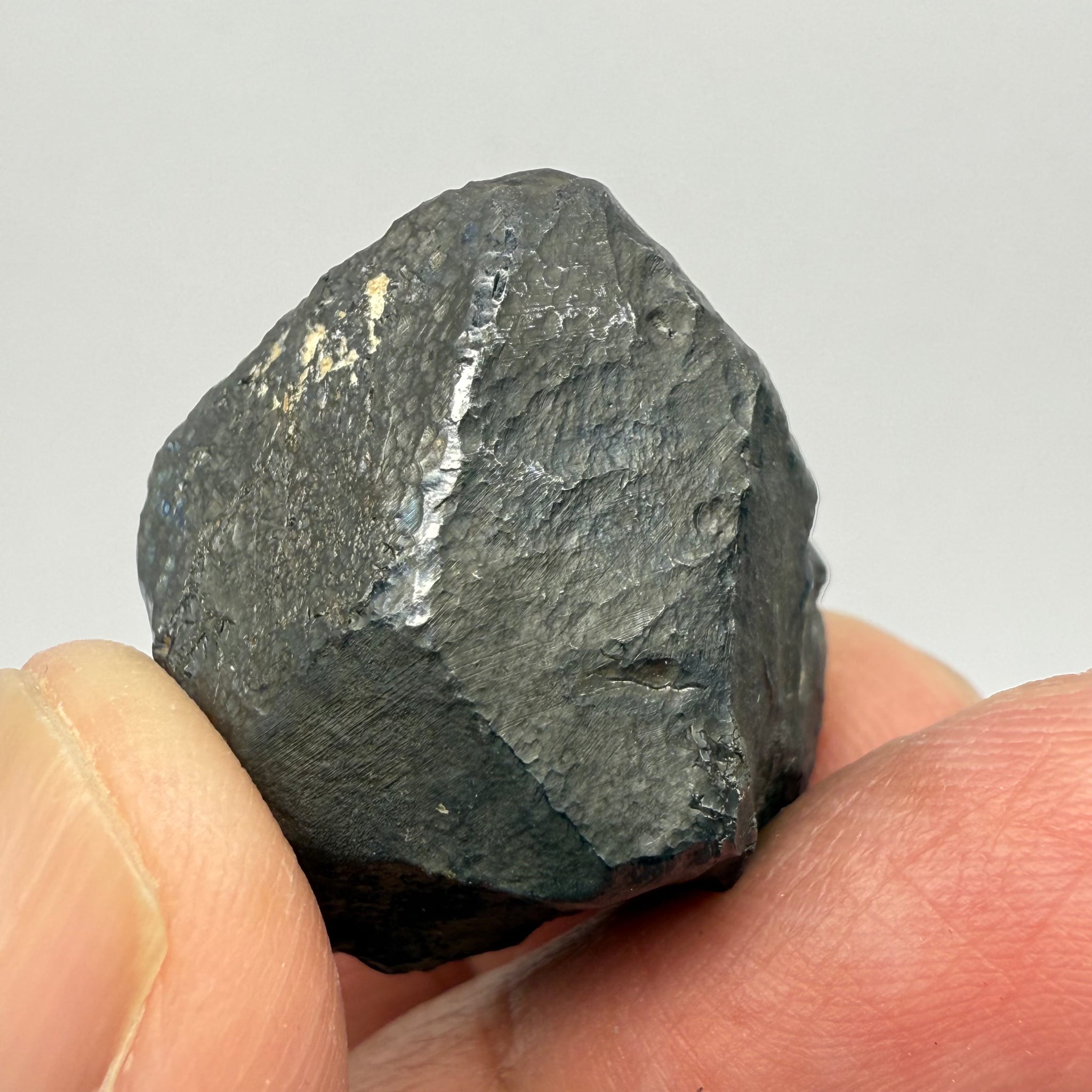 Alabandite Crystal, Merelani, same mining pit as Tanzanite, comes out with Tanzanite, Tanzania, Untreated Unheated. 24.10gm 19.1 x 23.1 x 26.9mm