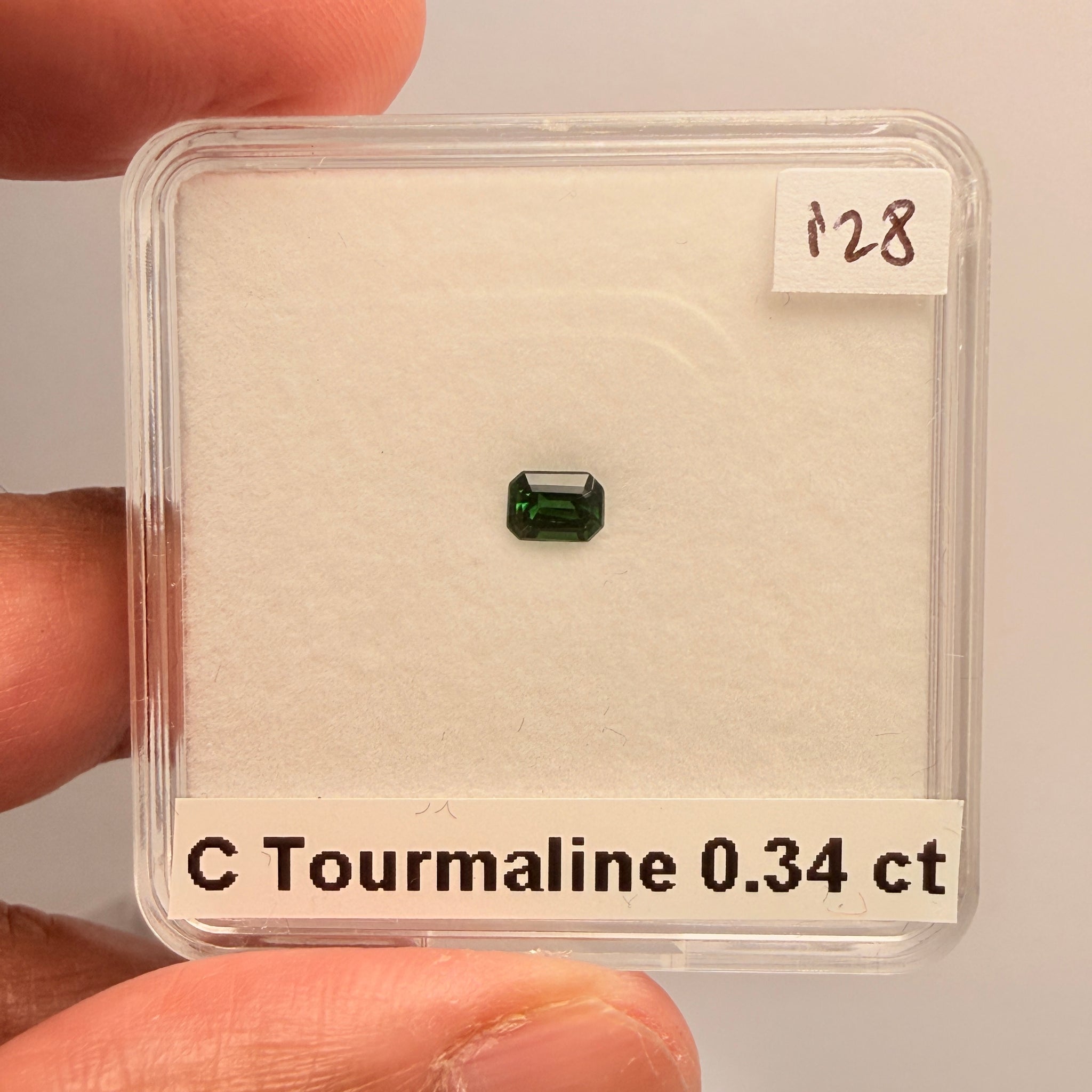 Chrome Tourmaline, 0.34ct, Tanzania, Untreated Unheated
